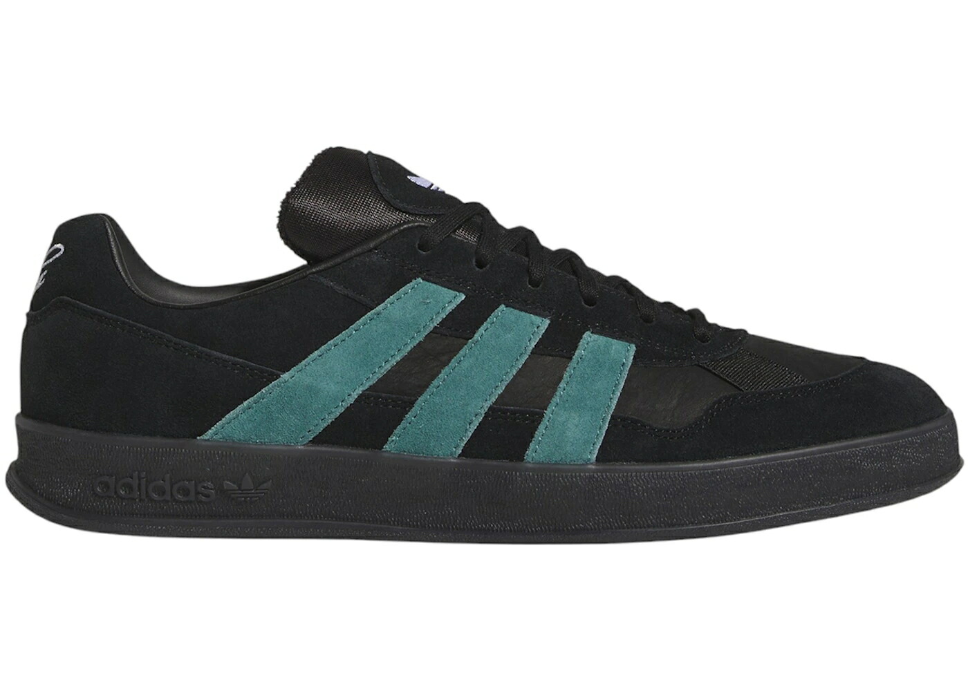 アディダス アロハ 黒色 ブラック コア スニーカー メンズ ADIDAS ALOHA SUPER BLACK PRELOVED TEAL / CORE BLACK PRELOVED TEAL CLOUD