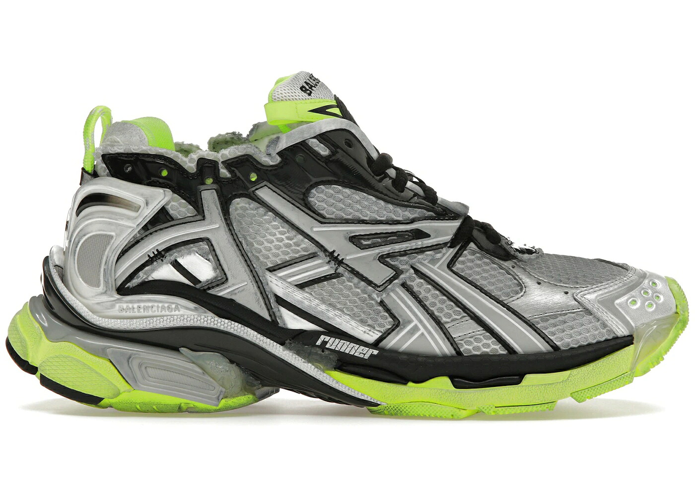 バレンシアガ 白色 ホワイト 黄色 イエロー 黒色 ブラック スニーカー メンズ BALENCIAGA RUNNER WHITE NEON YELLOW / WHITE BLACK NEON YELLOW|スニケス