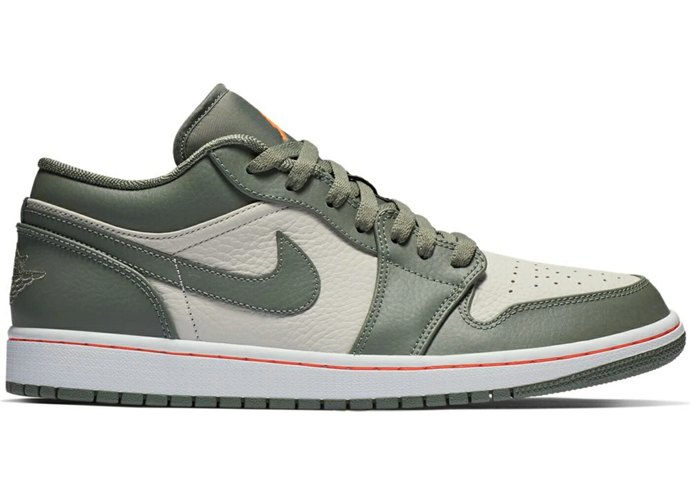 ナイキ ジョーダン 緑 グリーン 白色 ホワイト クリムゾン スニーカー メンズ JORDAN 1 LOW MILITARY GREEN / WHITE HYPER CRIMSON LIGHT BONE