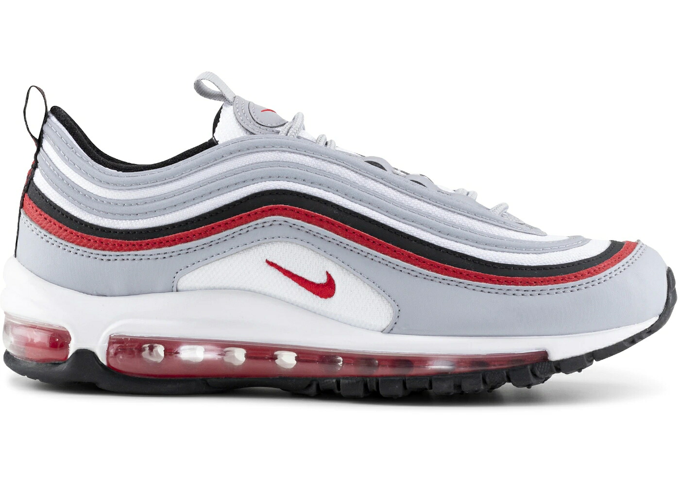 ナイキ マックス 灰色 グレー 白色 ホワイト 赤 レッド 黒色 ブラック エアマックス ジュニア キッズ NIKE AIR MAX 97 GREY WHITE RED (GS) / WHITE GREY RED BLACK ベビー マタニティ スニーカー