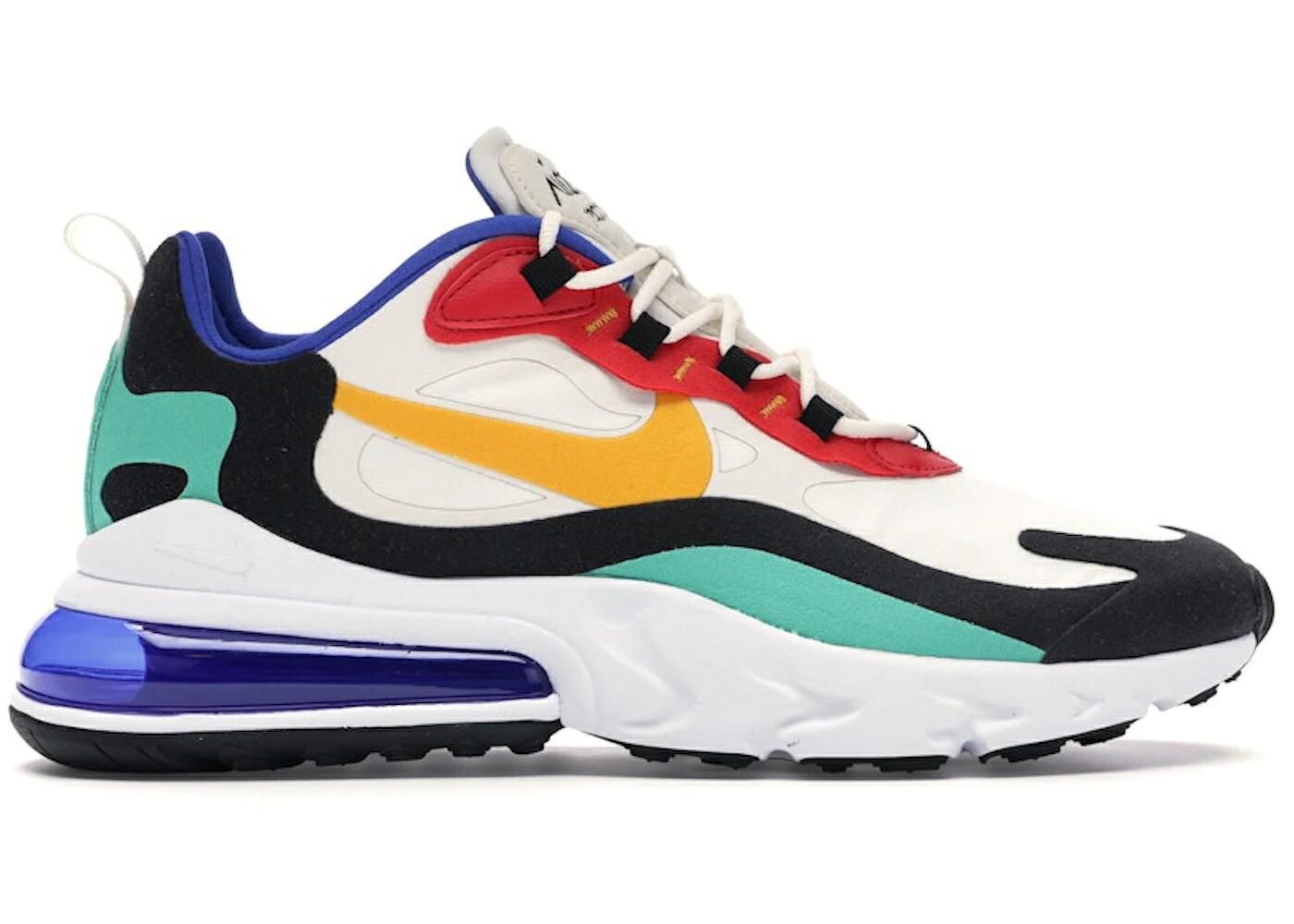 ナイキ マックス リアクト ゴールド エアマックス スニーカー メンズ NIKE AIR MAX 270 REACT BAUHAUS / PHANTOM UNIVERSITY GOLD｜スニケス