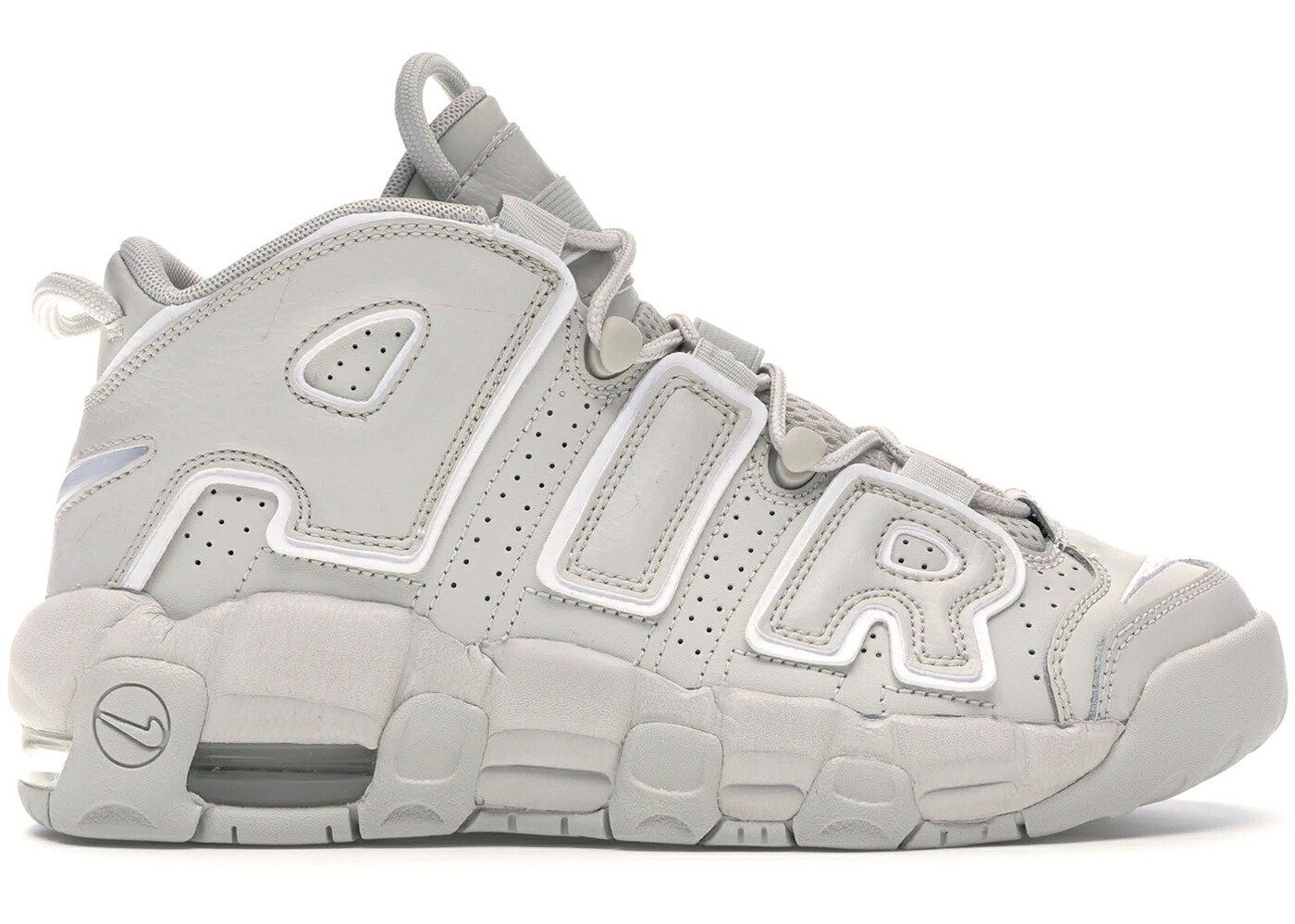 ナイキ アップテンポ 白色 ホワイト エアモアアップテンポ モアテン ジュニア キッズ NIKE AIR MORE UPTEMPO LIGHT BONE (GS) / LIGHT BONE WHITE LIGHT BONE ベビー マタニティ スニーカー｜スニケス