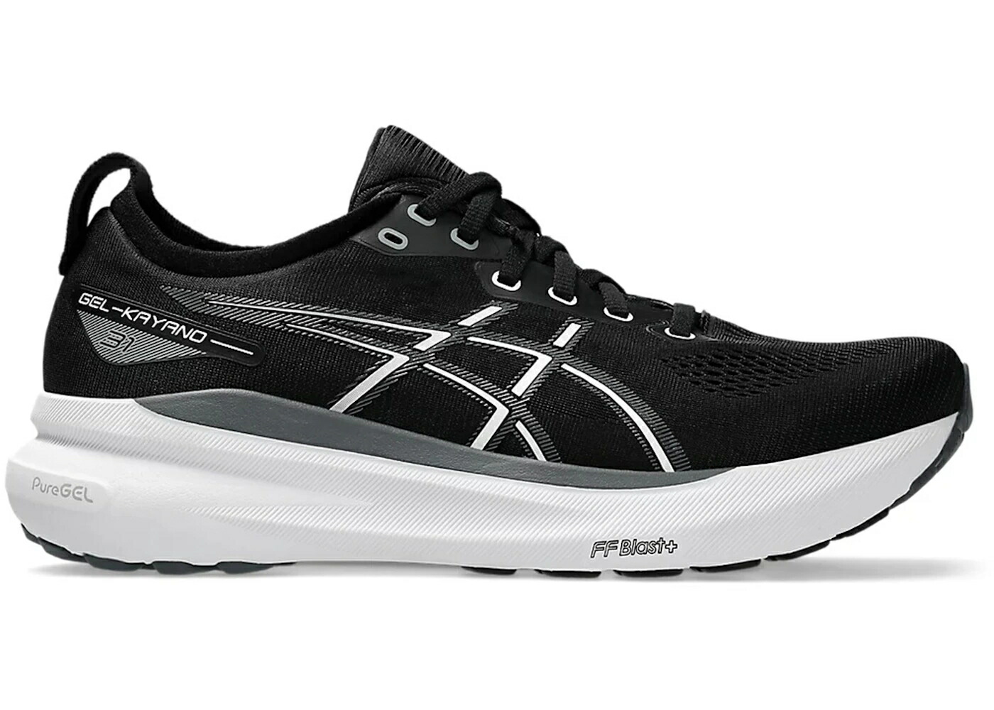 アシックス 黒色 ブラック 白色 ホワイト スニーカー メンズ ASICS GEL-KAYANO 31 BLACK WHITE / BLACK WHITE