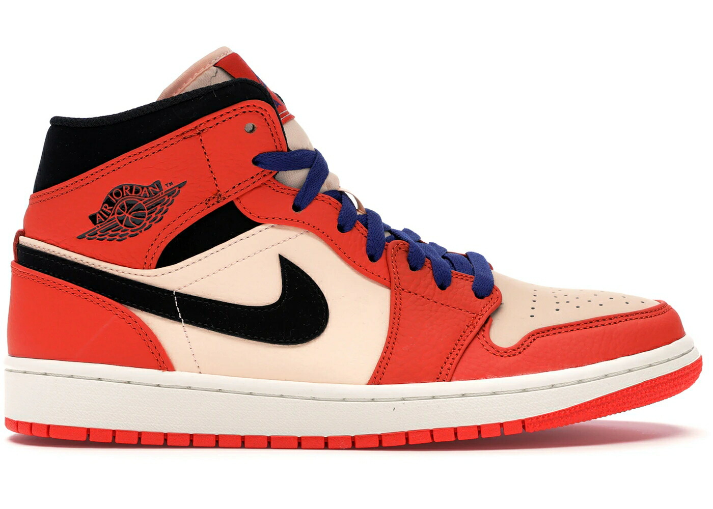 ナイキ ジョーダン ミッド 野球クラブ 橙 オレンジ色 黒いこと 黒いこと クリムゾン スニーカー メンズ JORDAN 1 MID TEAM ORANGE BLACK / TEAM ORANGE BLACK CRIMSON TINT