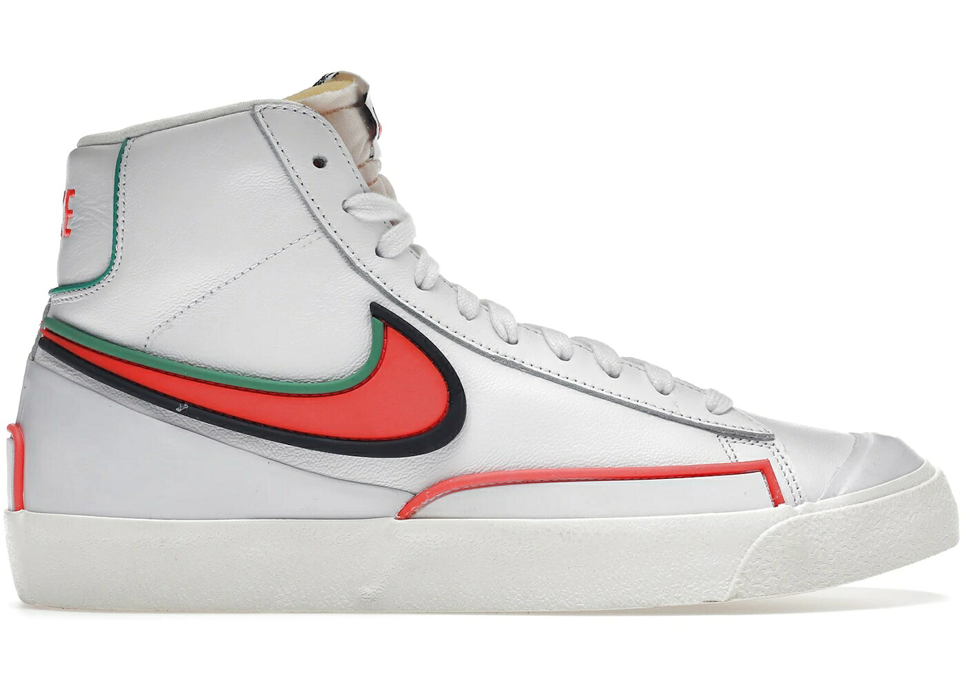 ナイキ ブレイザー ミッド 白色 ホワイト クリムゾン 青色 ブルー スニーカー メンズ NIKE BLAZER MID INFINITE WHITE BRIGHT CRIMSON / WHITE BRIGHT CRIMSON BLUE VOID|スニケス