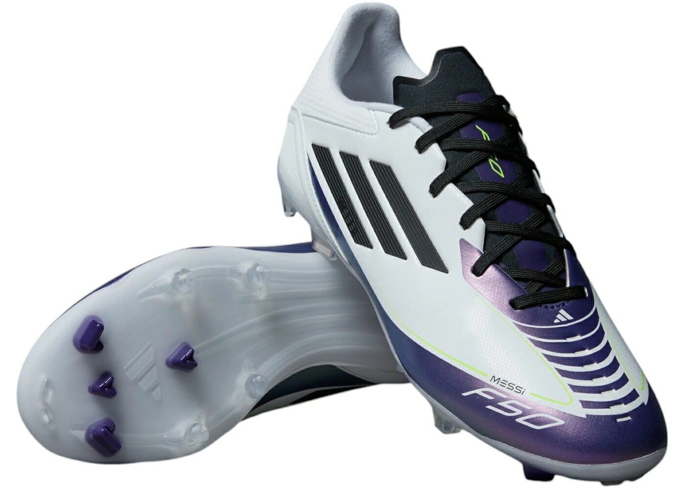 アディダス 白いこと 白いこと 中核グループ 黒いこと 黒いこと 紫 パープル スニーカー メンズ ADIDAS F50 LEAGUE FIRM/MULTI-GROUND MESSI CLOUD WHITE CORE BLACK PURPLE / CLOUD WHITE CORE BLACK PURPLE 靴-メンズ靴