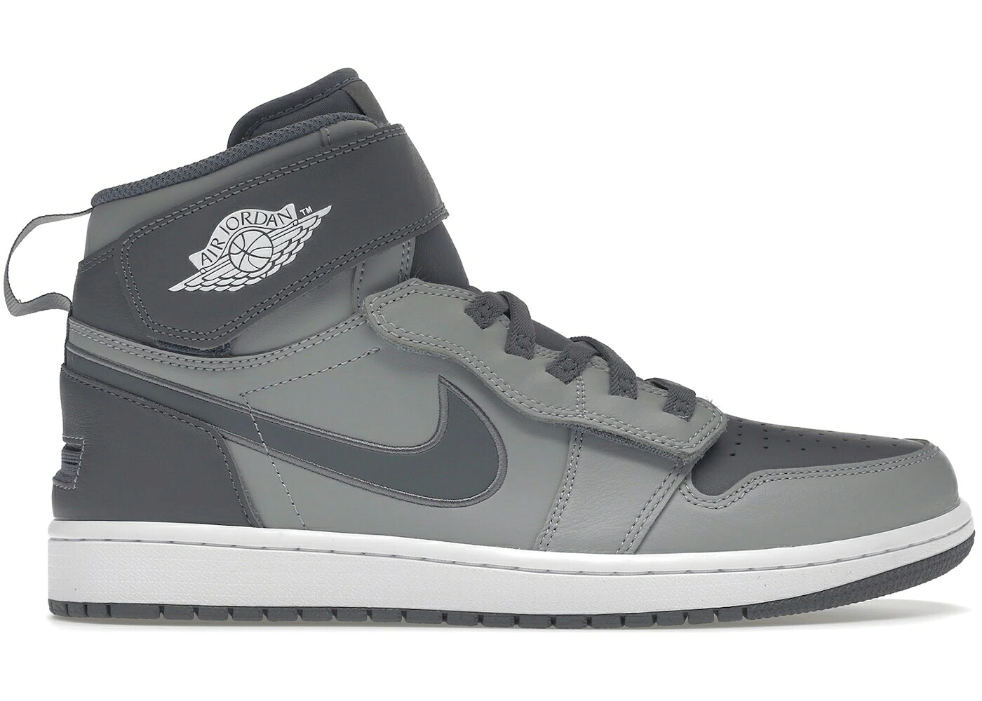 ナイキ ジョーダン 御機嫌 薄墨色 薄墨色 白いこと 白いこと スニーカー メンズ JORDAN 1 HIGH FLYEASE LIGHT SMOKE GREY / LIGHT SMOKE GREY WHITE SMOKE