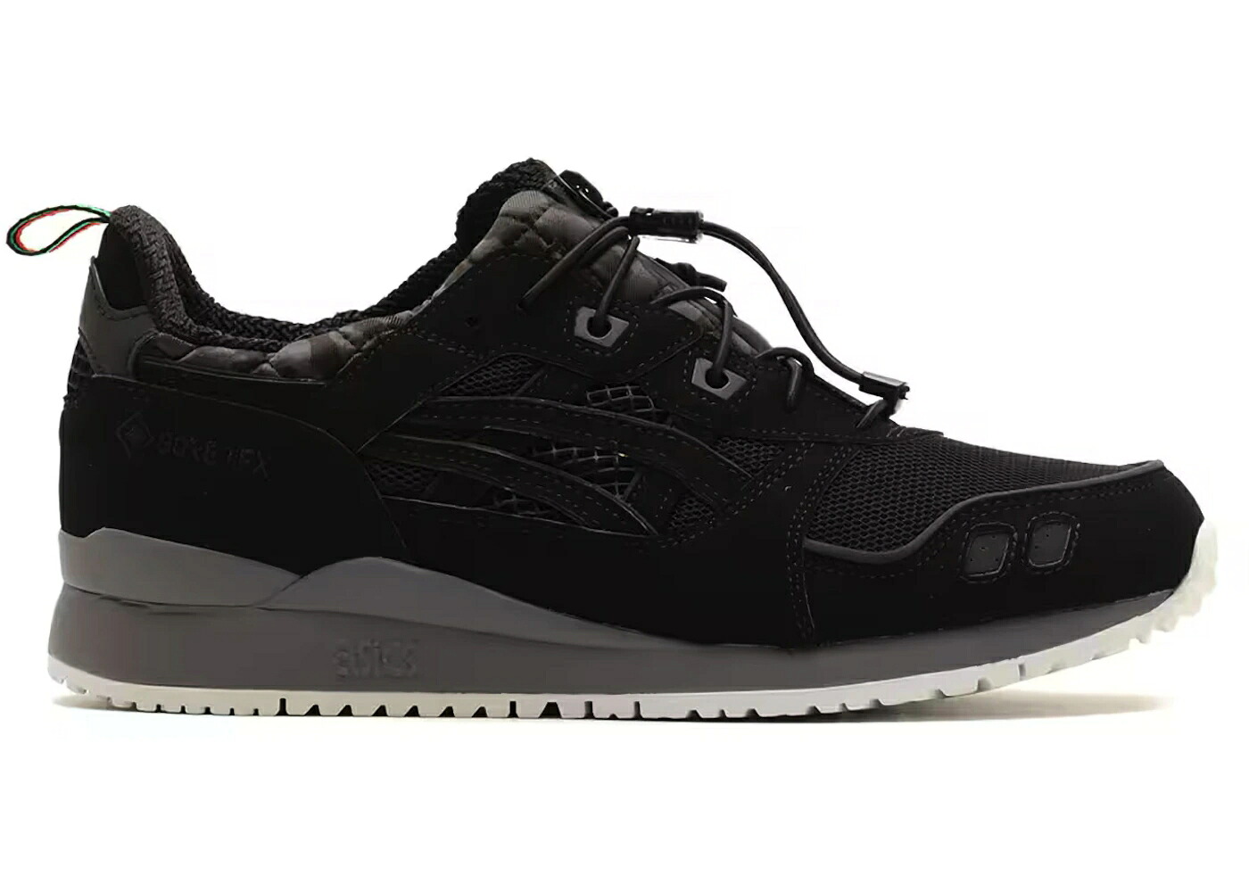 アシックス ゲルライト 黒色 ブラック ヒョウ柄 レオパード スニーカー メンズ ASICS GEL-LYTE III OG GTX BLACK LEOPARD / BLACK LEOPARD|スニケス