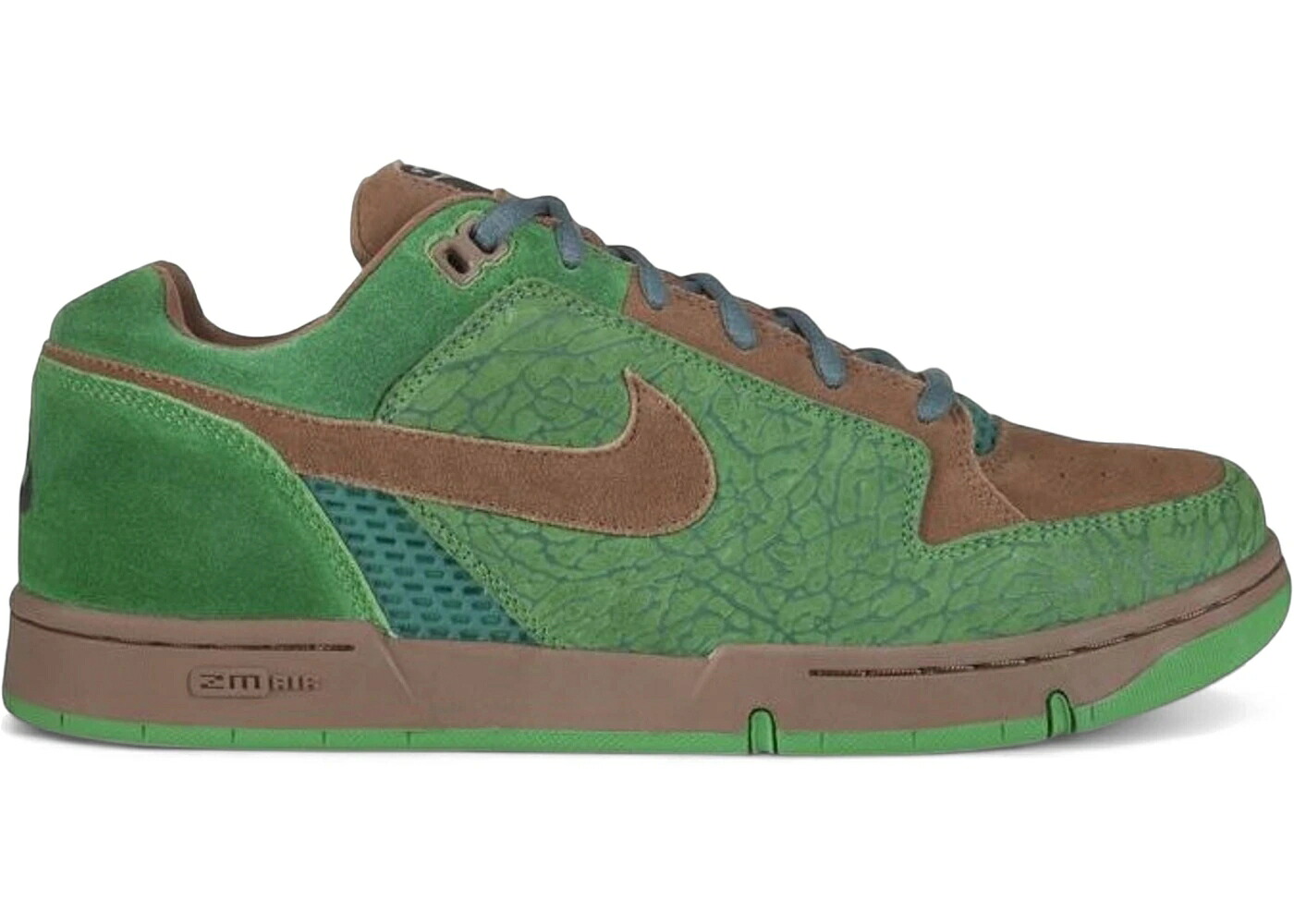ナイキ ズーム クラシック 緑 グリーン 茶色 ブラウン スニーカー メンズ NIKE ZOOM AIR ANGUS DOERNBECHER CHARITY / CLASSIC GREEN BAROQUE BROWN｜スニケス