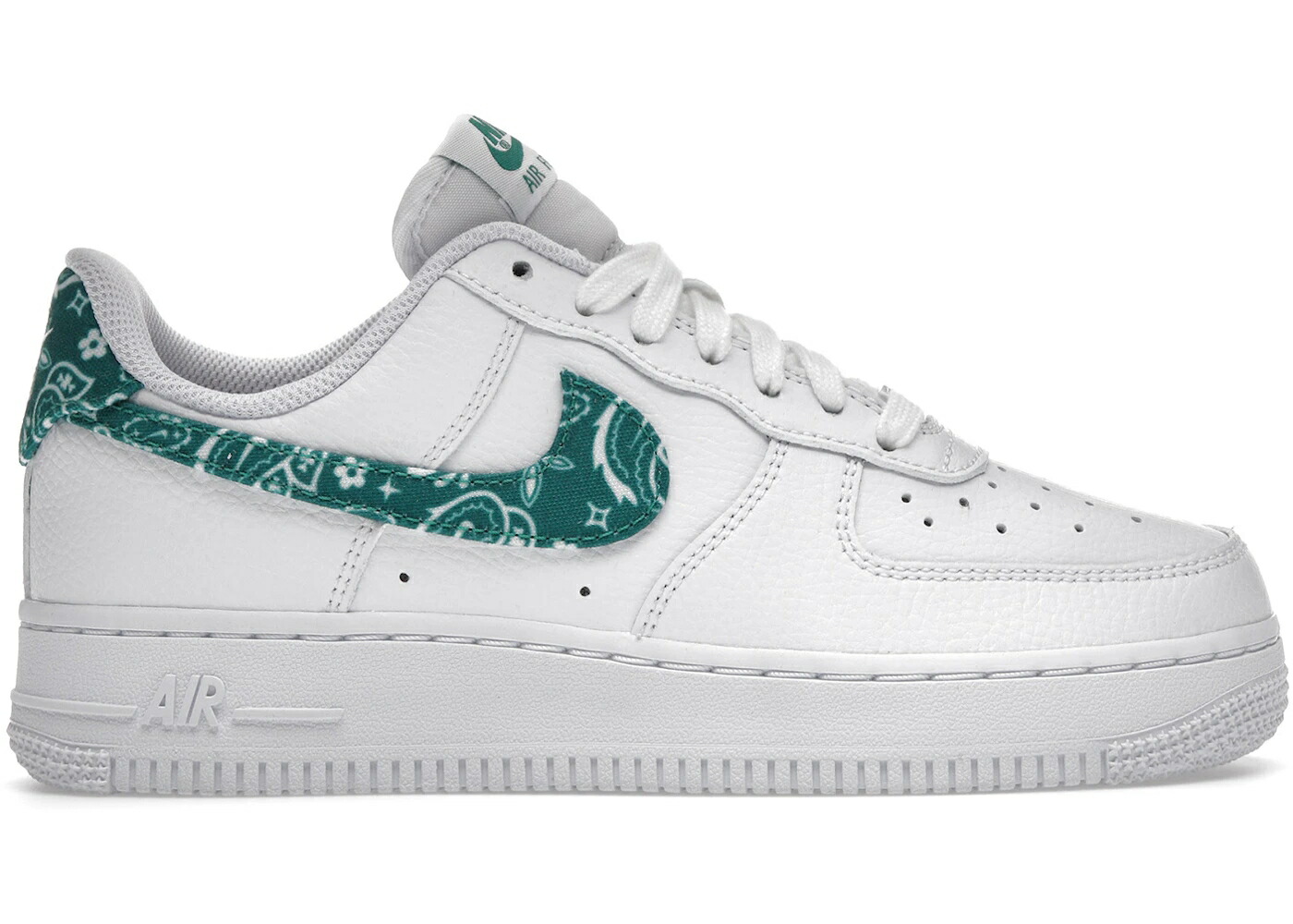 ナイキ 白いこと 白いこと 緑 緑であること 空軍 \u002707 WOMEN\u0027S スニーカー レディース NIKE AIR FORCE 1 LOW ESSENTIAL WHITE GREEN PAISLEY (WOMEN\u0027S) / WHITE GREEN WHITE