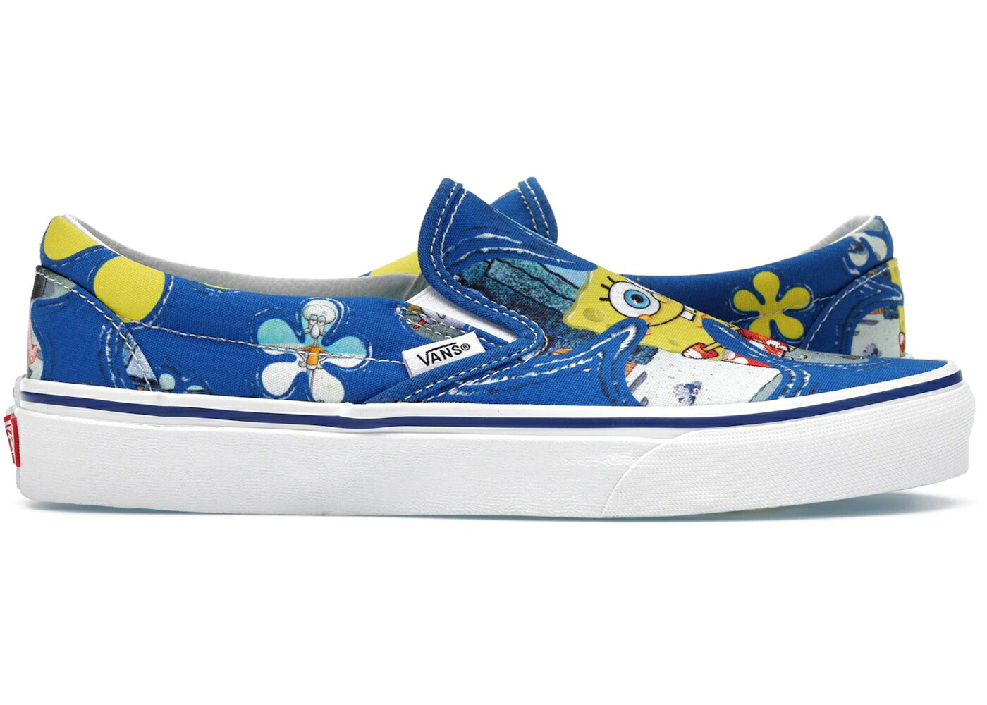 ヴァンズ バンズ クラシック スリッポン スポンジボブ アロハ 青色 ブルー スニーカー メンズ VANS CLASSIC SLIP-ON SPONGEBOB SQUAREPANTS ALOHA / BLUE MULTI COLOR