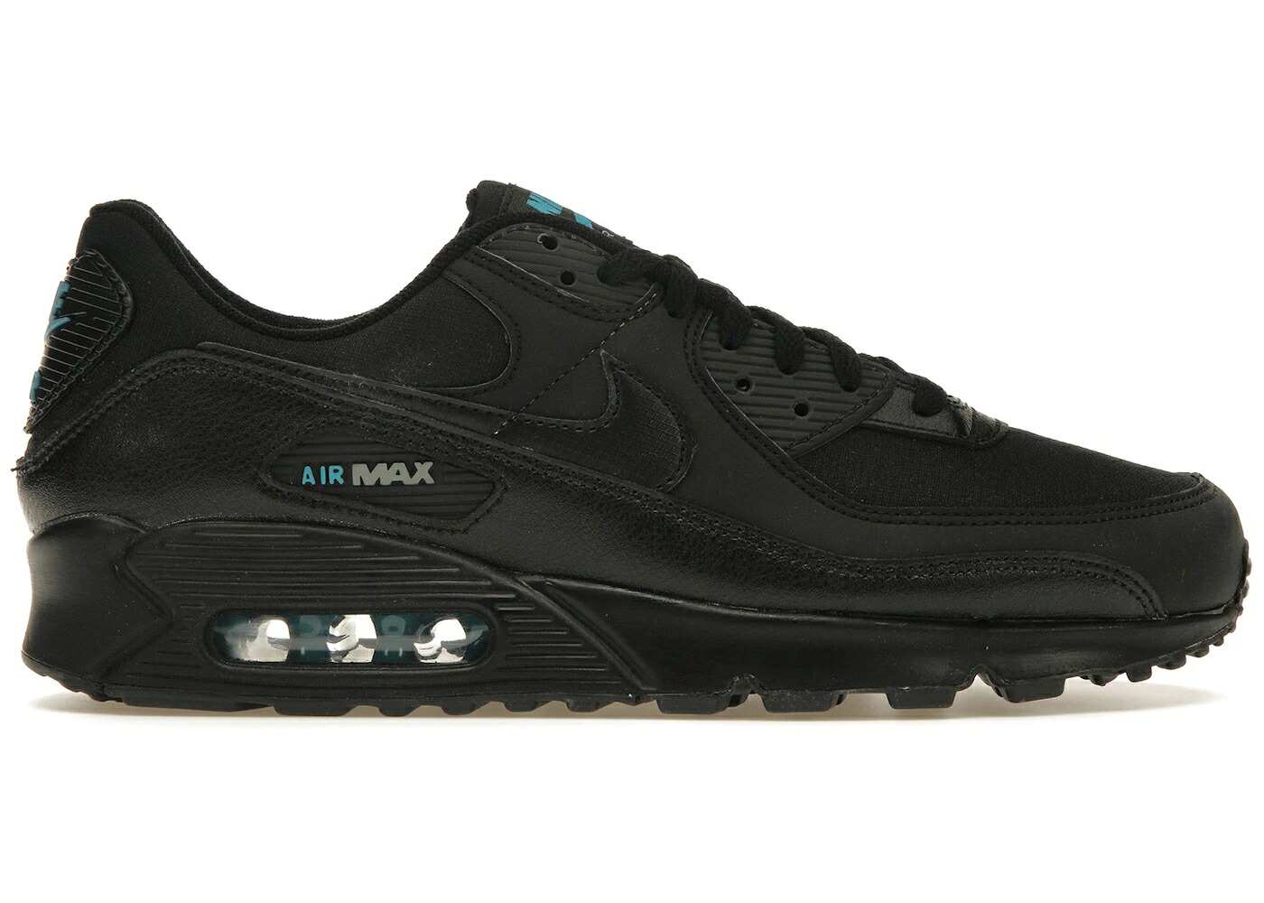 ナイキ マックス 黒いこと 黒いこと レーザ 青味 青み エア湖マックス スニーカー メンズ NIKE AIR MAX 90 BLACK LASER BLUE / BLACK BLACK LASER BLUE