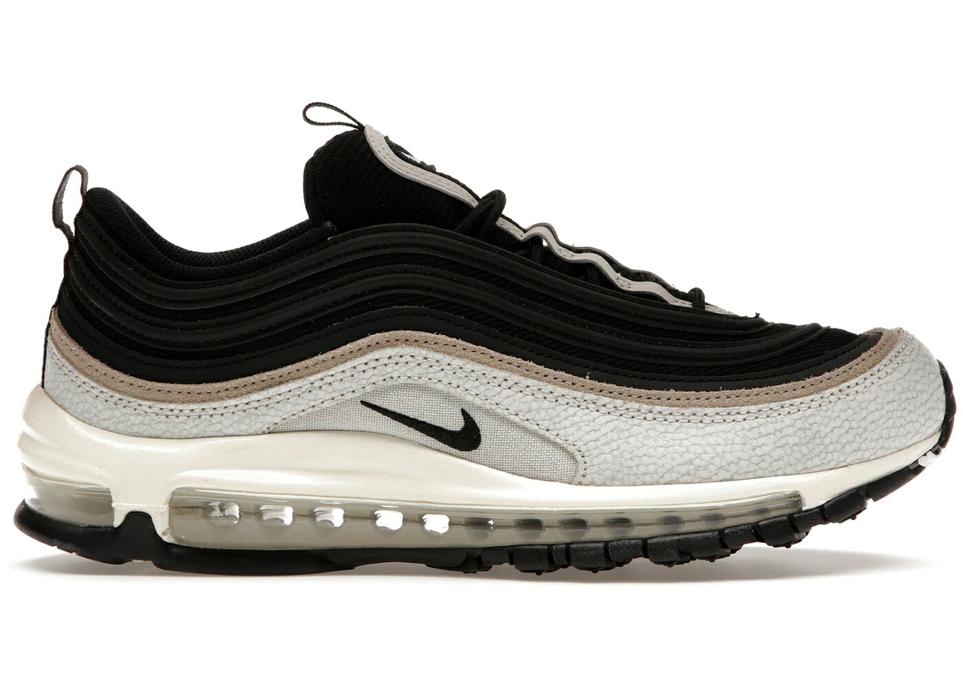 ナイキ マックス カーキ 黒色 ブラック エアマックス スニーカー メンズ NIKE AIR MAX 97 LIGHT BONE KHAKI BLACK / LIGHT BONE KHAKI SAIL BLACK｜スニケス