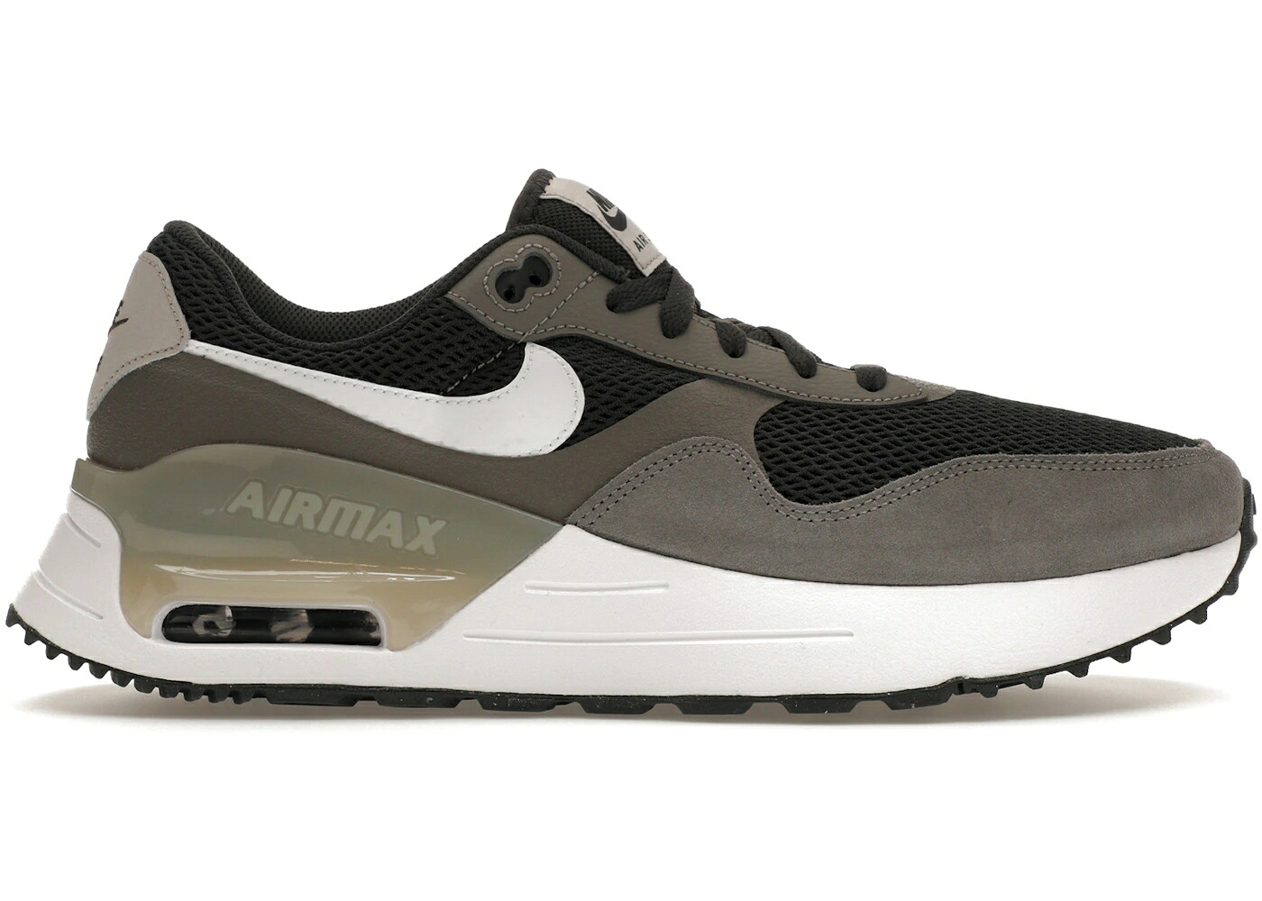 ナイキ マックス 薄墨色 薄墨色 白いこと 白いこと 大気圏マックス スニーカー メンズ NIKE AIR MAX SYSTM DARK SMOKE GREY / DARK SMOKE GREY WHITE