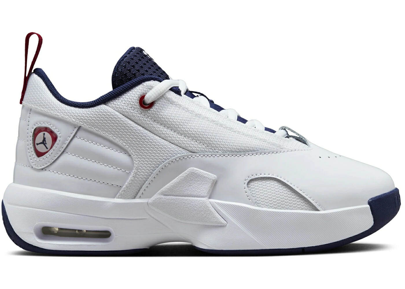 ナイキ ジョーダン マックス オーラ 白色 ホワイト 赤 レッド 紺色 ネイビー ジュニア キッズ JORDAN MAX AURA 6 WHITE VARSITY RED MIDNIGHT NAVY (GS) / WHITE VARSITY RED MIDNIGHT NAVY ベビー マタニティ スニ