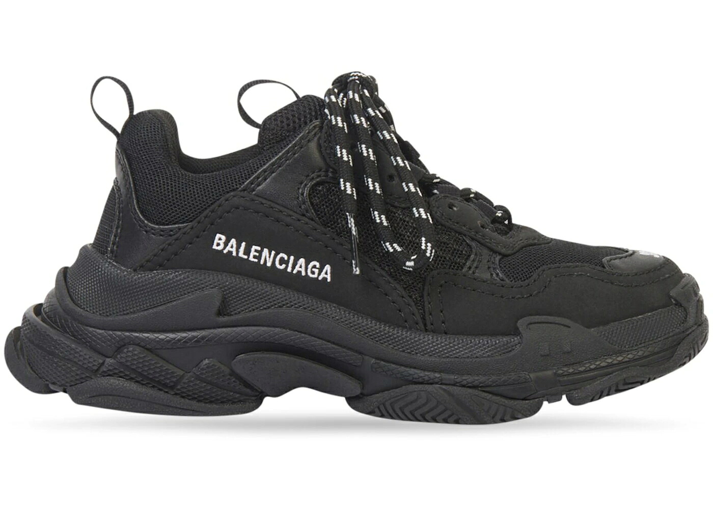 バレンシアガ 黒色 ブラック ジュニア キッズ BALENCIAGA TRIPLE S BLACK (KIDS) / ベビー マタニティ スニーカー|スニケス