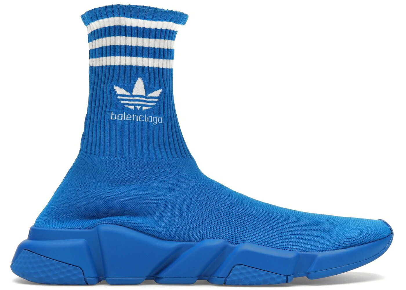 バレンシアガ アディダス す早さ 調教師 青み 青色 白いこと 白いこと スニーカー メンズ BALENCIAGA X ADIDAS SPEED TRAINER BLUE WHITE / BLUE WHITE
