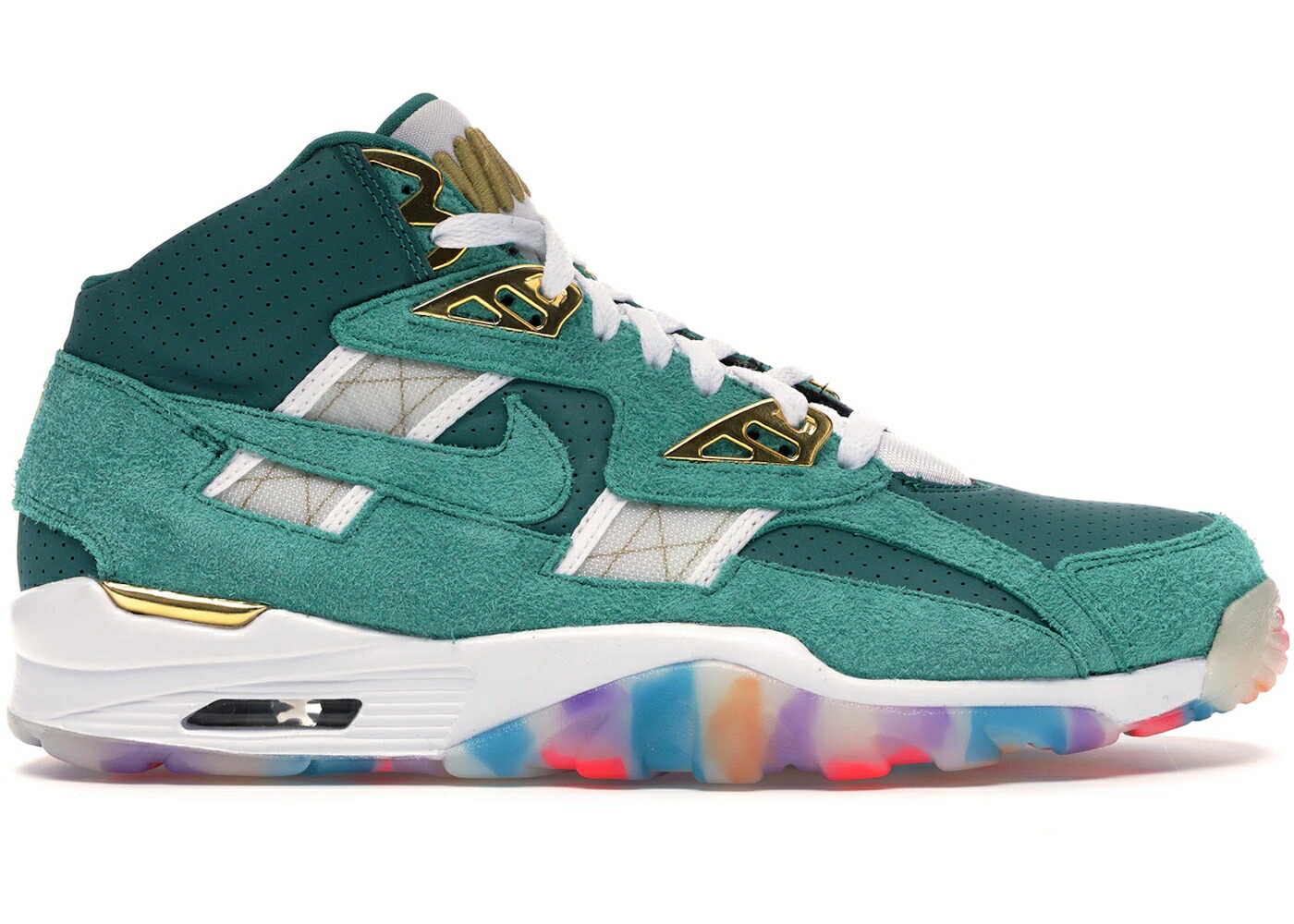 ナイキ 調教師 ジョージアの州都 白いこと 白いこと ゴールド エア湖調教師 スニーカー メンズ NIKE AIR TRAINER SC ATLANTA OLYMPICS / TEAL WHITE METALLIC GOLD
