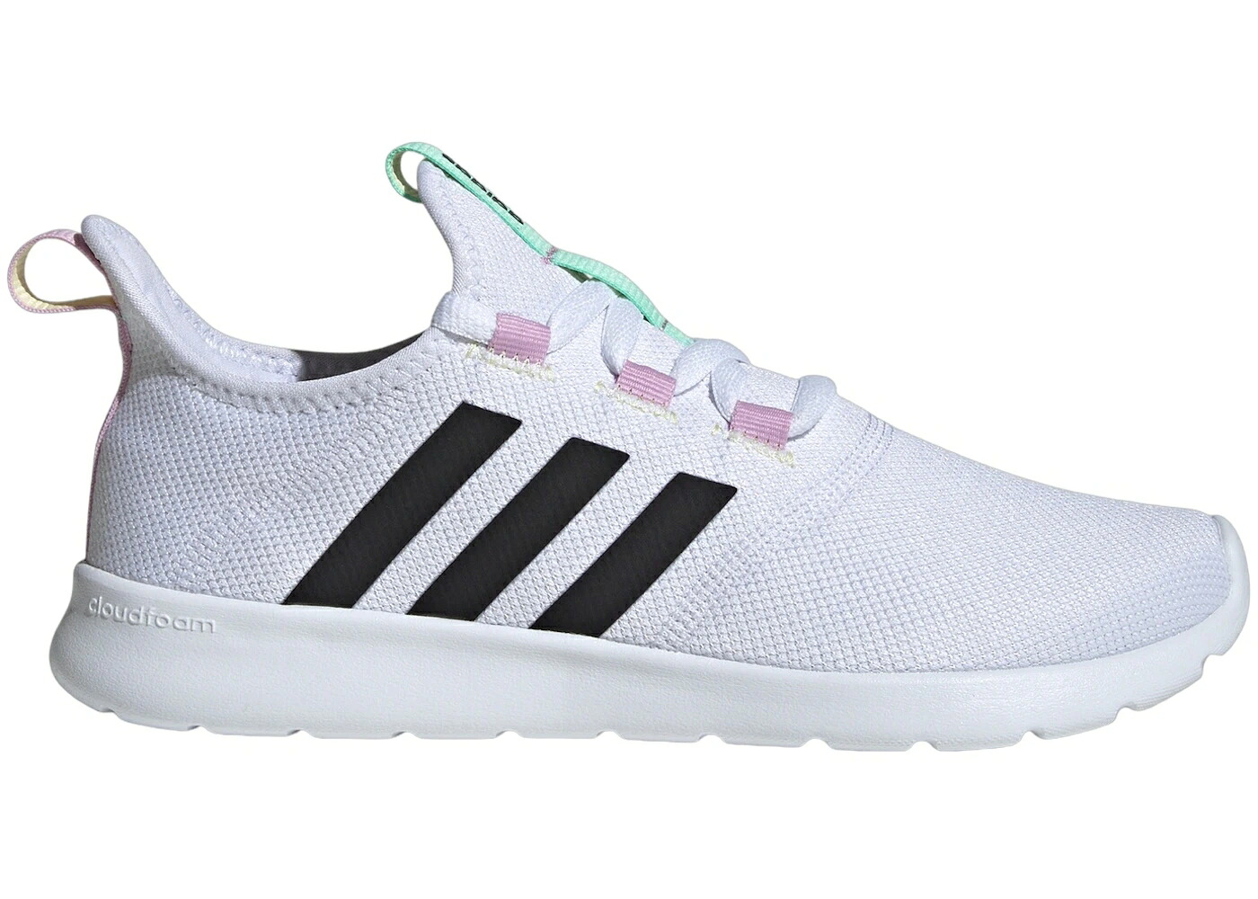 アディダス ピュア 白色 ホワイト コア 黒色 ブラック 2.0 WOMEN'S スニーカー レディース ADIDAS CLOUDFOAM PURE CLOUD WHITE CORE BLACK PULSE MINT (WOMEN'S) / CLOUD WHITE CORE BLACK PULSE