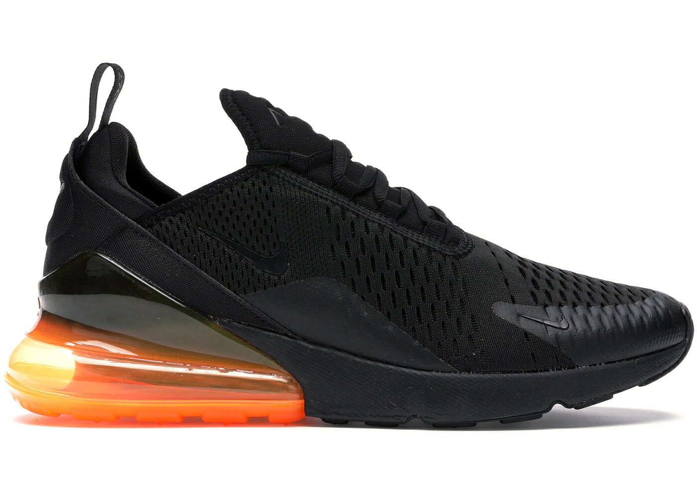 ナイキ マックス 黒いこと 黒いこと 橙 オレンジ色 大気圏マックス スニーカー メンズ NIKE AIR MAX 270 BLACK TOTAL ORANGE / BLACK BLACK TOTAL ORANGE
