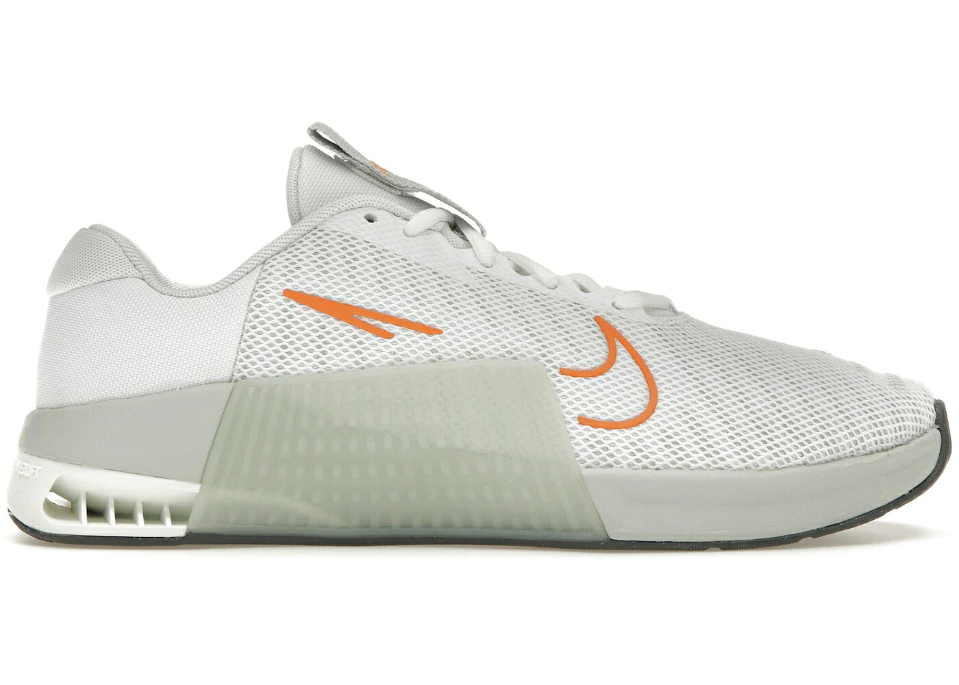 ナイキ 白色 ホワイト 銀色 シルバー スニーカー メンズ NIKE METCON 9 WHITE LIGHT SILVER BRIGHT MADARIN / WHITE LIGHT SILVER BRIGHT|スニケス