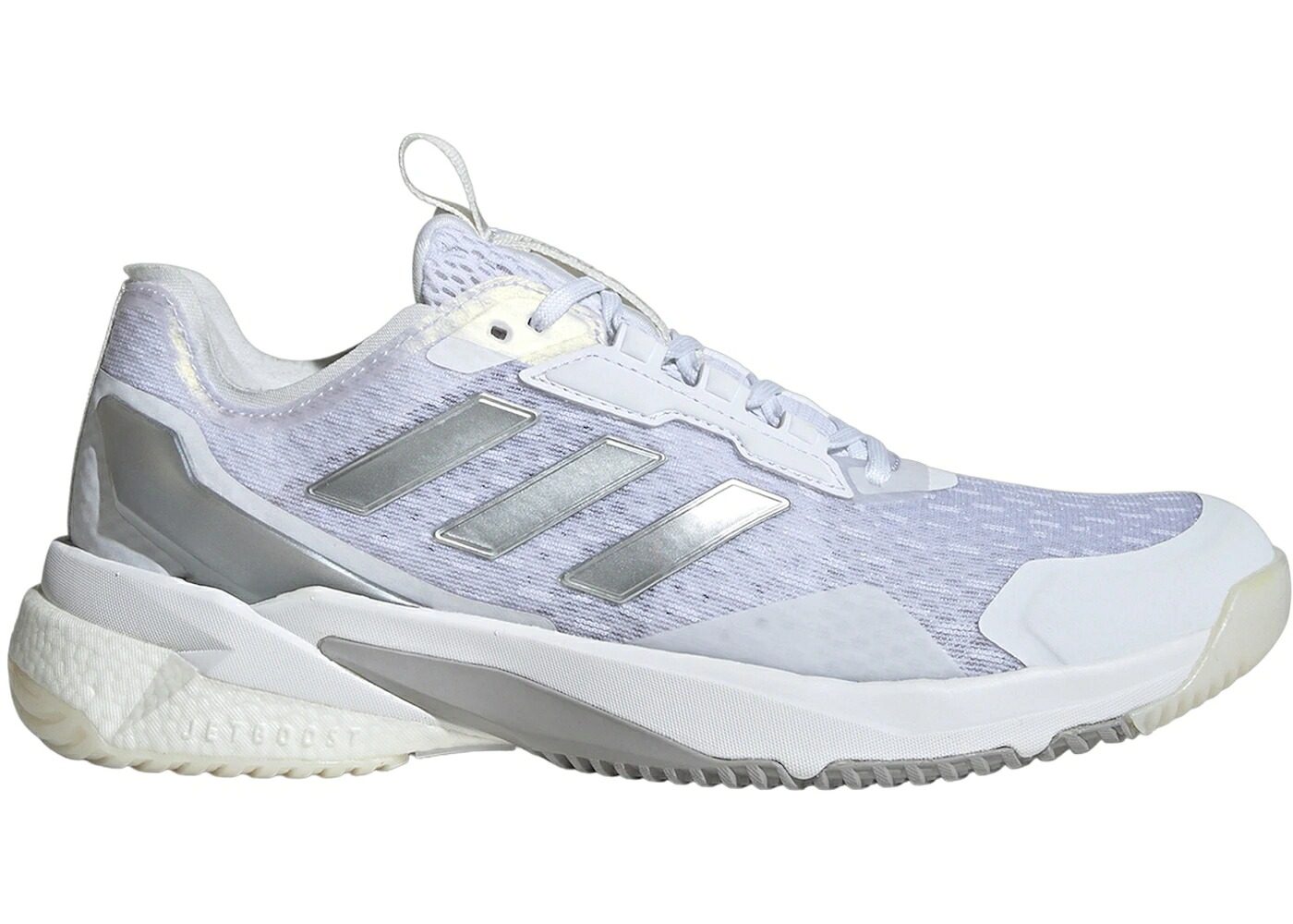 アディダス 白色 ホワイト 銀色 シルバー 灰色 グレー WOMEN'S スニーカー レディース ADIDAS CRAZYFLIGHT 5 INDOOR CLOUD WHITE SILVER METALLIC DASH GREY (WOMEN'S) / CLOUD WHITE SILVER METALLIC DASH|スニケス
