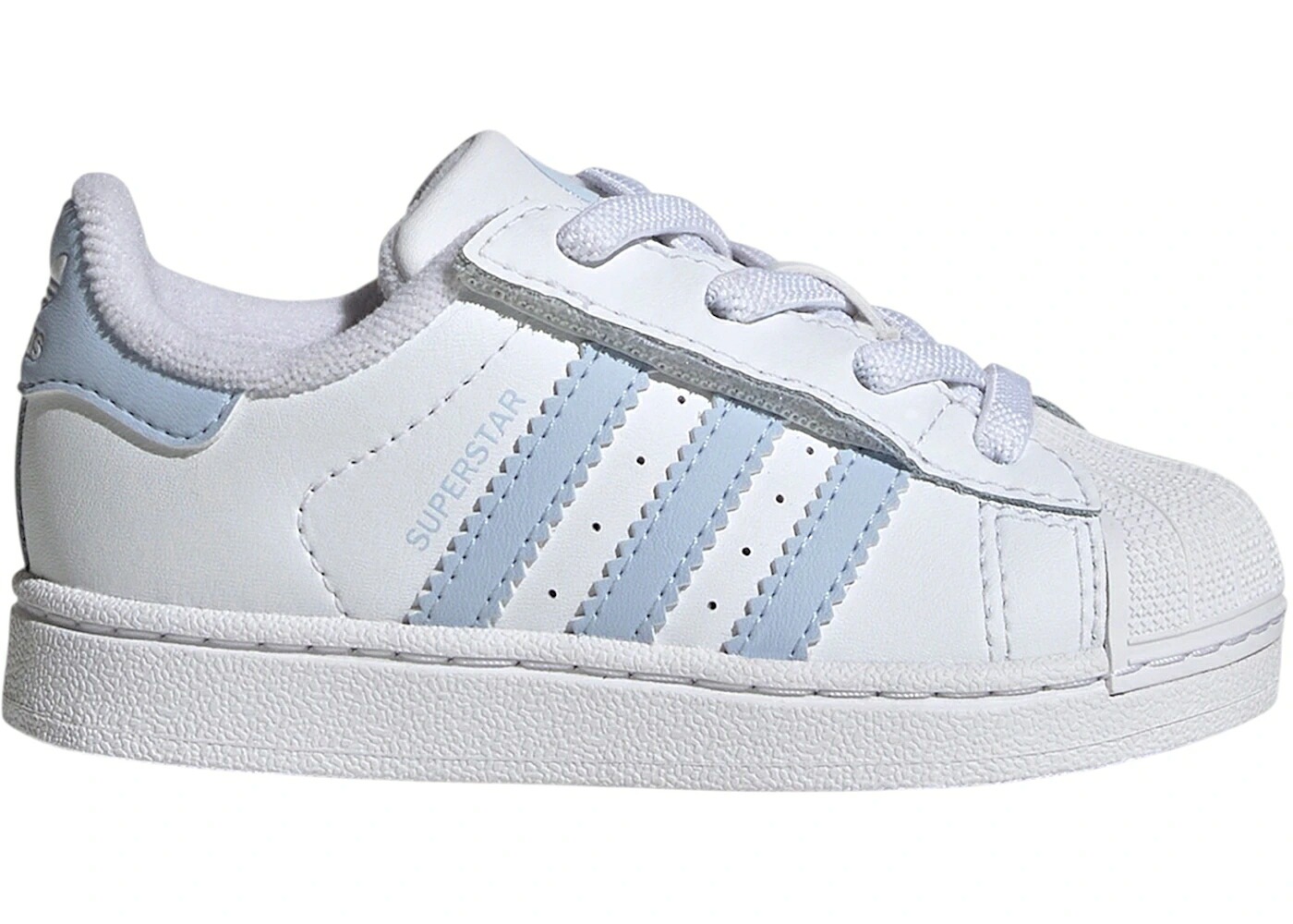 アディダス スーパースター 白色 ホワイト スカイ ジュニア キッズ ADIDAS SUPERSTAR II COMFORT CLOSURE WHITE CRYSTAL SKY (TD) / CLOUD WHITE CRYSTAL SKY CLOUD