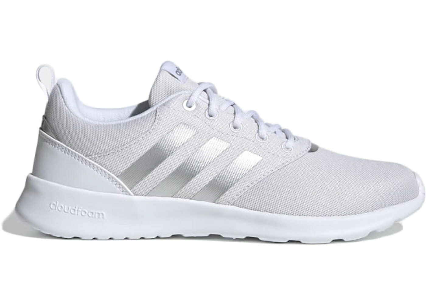 アディダス 白色 ホワイト 銀色 シルバー 2.0 WOMEN'S スニーカー レディース ADIDAS QT RACER CLOUD WHITE (WOMEN'S) / CLOUD WHITE SILVER METALLIC