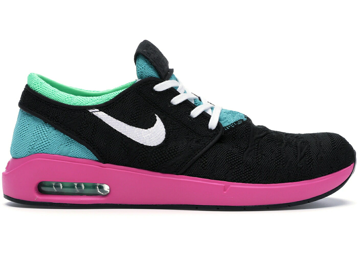 ナイキ エスビー マックス 黒色 ブラック 緑 グリーン 白色 ホワイト エアマックス スニーカー メンズ NIKE SB AIR MAX JANOSKI 2 BLACK CABANA / BLACK CABANA ELECTRO GREEN WHITE