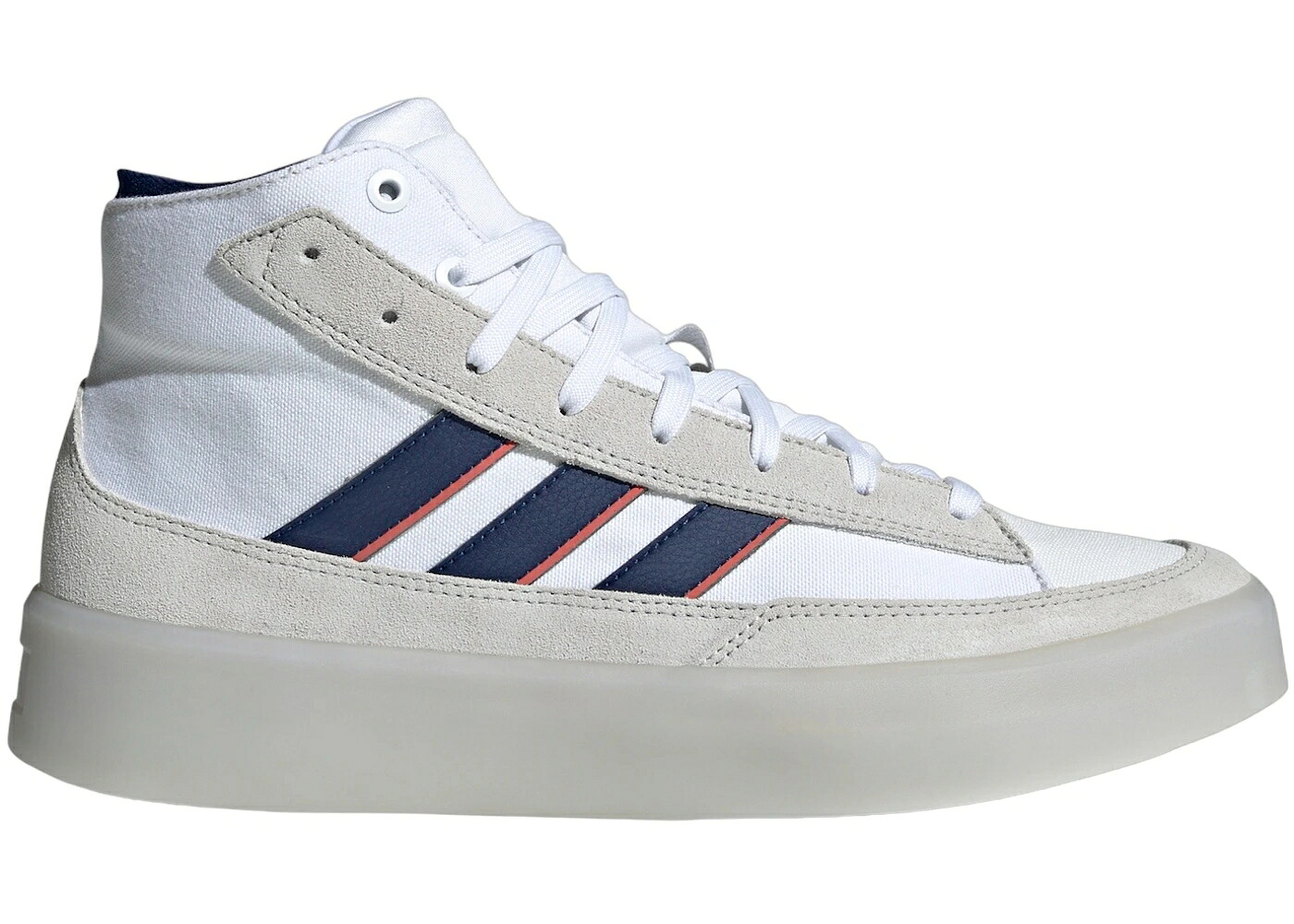 アディダス ハイ 白色 ホワイト 青色 ブルー 灰色 グレー スニーカー メンズ ADIDAS ZNSORED HIGH CLOUD WHITE DARK BLUE GREY / CLOUD WHITE DARK BLUE GREY ONE