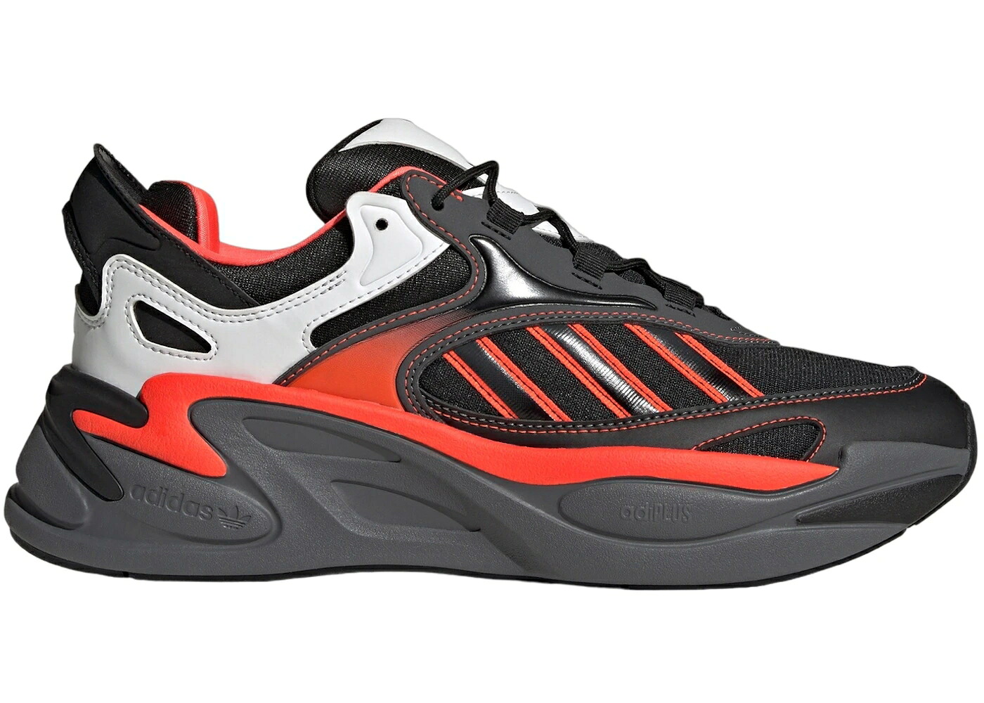 アディダス コア 黒色 ブラック 灰色 グレー 赤 レッド スニーカー メンズ ADIDAS OZMORPH CORE BLACK GREY SOLAR RED / CORE BLACK GREY FIVE SOLAR RED