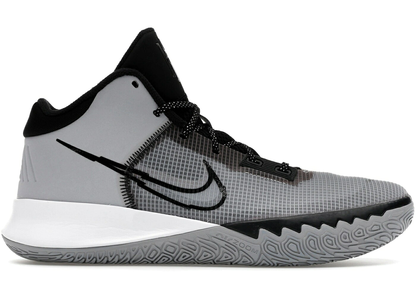 ナイキ カイリー フライトラップ 灰色 グレー 白色 ホワイト 銀色 シルバー スニーカー メンズ NIKE KYRIE FLYTRAP 4 GREY WHITE / WOLF GREY WHITE METALLIC SILVER｜スニケス