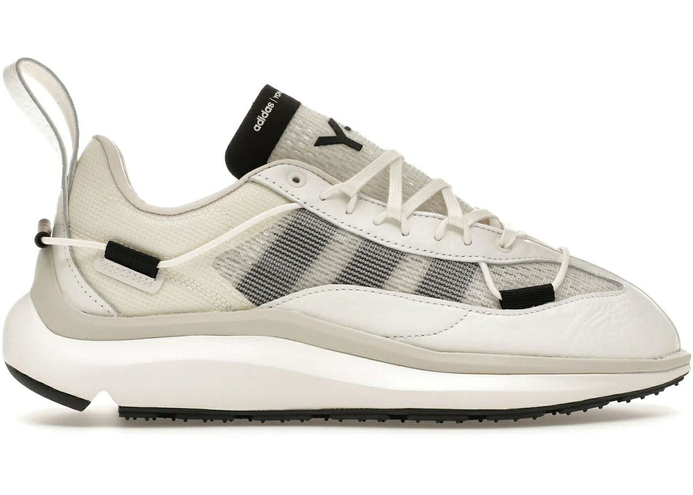 アディダス ラン コア 白色 ホワイト 黒色 ブラック 灰色 グレー スニーカー メンズ ADIDAS Y-3 SHIKU RUN CORE WHITE BLACK ORBIT GREY / CORE WHITE BLACK ORBIT GREY