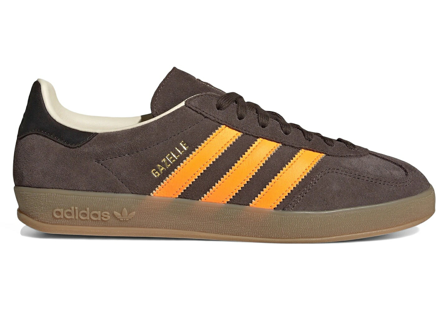 アディダス ガゼル 茶色 ブラウン スニーカー メンズ ADIDAS GAZELLE INDOOR BROWN LUCID TANGERINE / BROWN LUCID TANGERINE WONDER