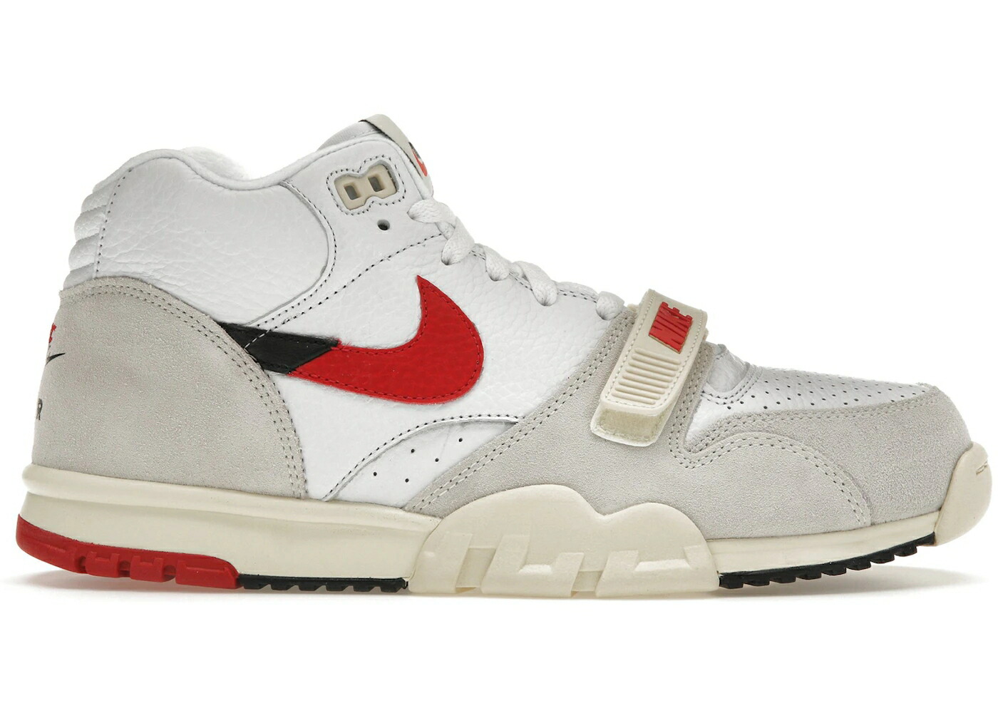 ナイキ トレーナー シカゴ 白色 ホワイト 赤 レッド 黒色 ブラック エアトレーナー スニーカー メンズ NIKE AIR TRAINER 1 SPLIT CHICAGO / WHITE UNIVERSITY RED BLACK