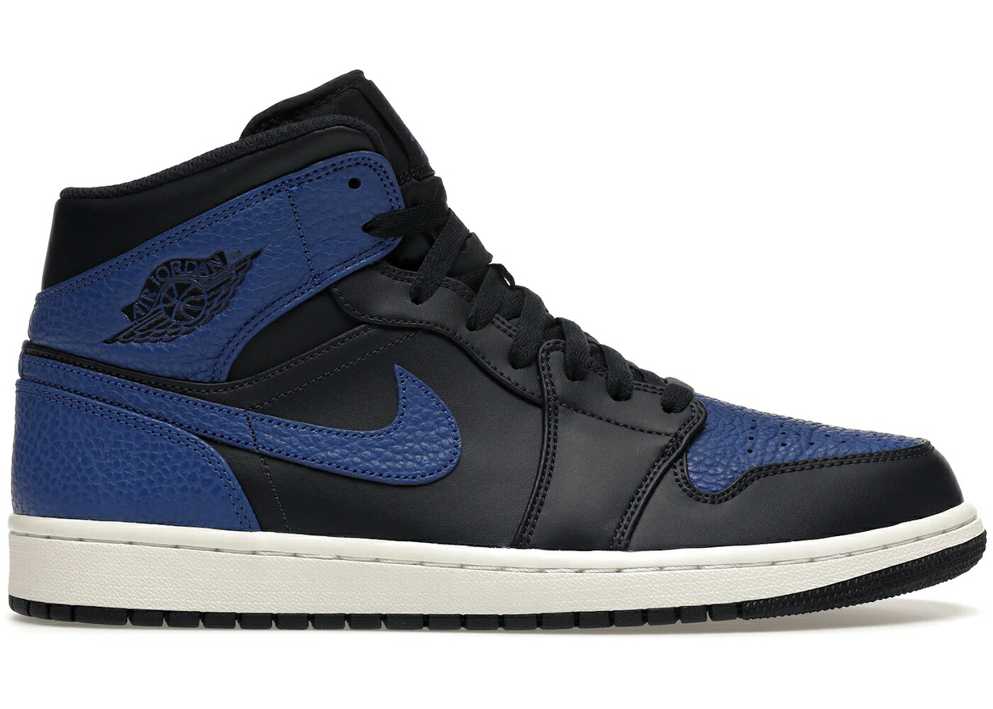 ナイキ ジョーダン ミッド ゲーム 白色 ホワイト ゲームロイヤル 青 ブルー スニーカー メンズ JORDAN 1 MID OBSIDIAN GAME ROYAL / OBSIDIAN GAME ROYAL SUMMIT WHITE