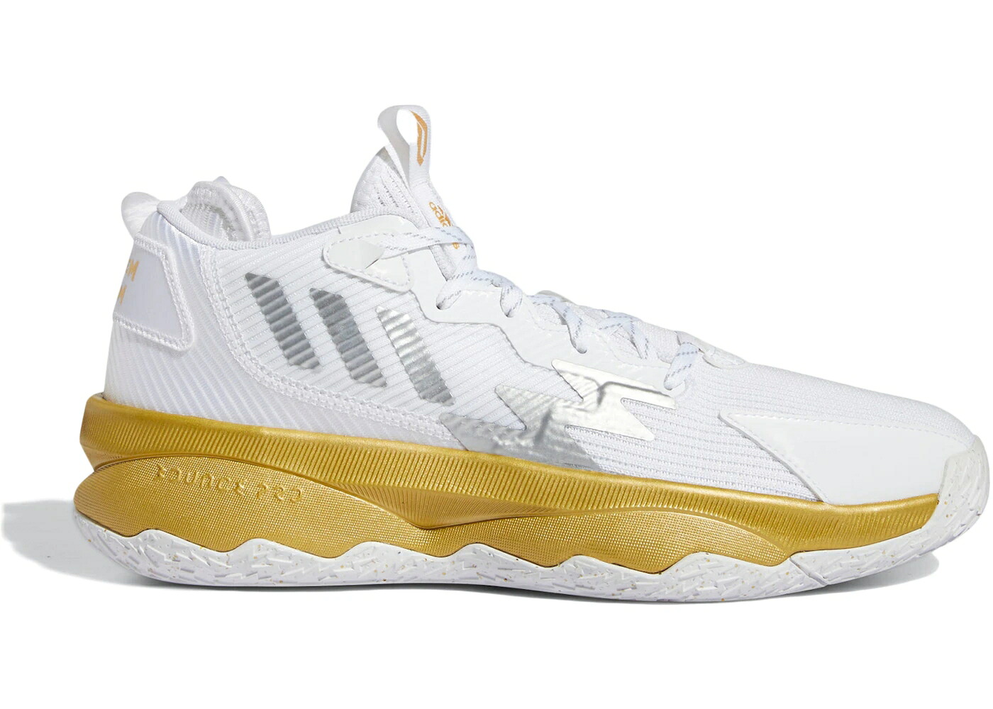 アディダス 意気込み 白いこと 白いこと ゴールド しろがね色 しろがね色 スニーカー メンズ ADIDAS DAME 8 LAHEEM THE DREAM / WHITE GOLD SILVER