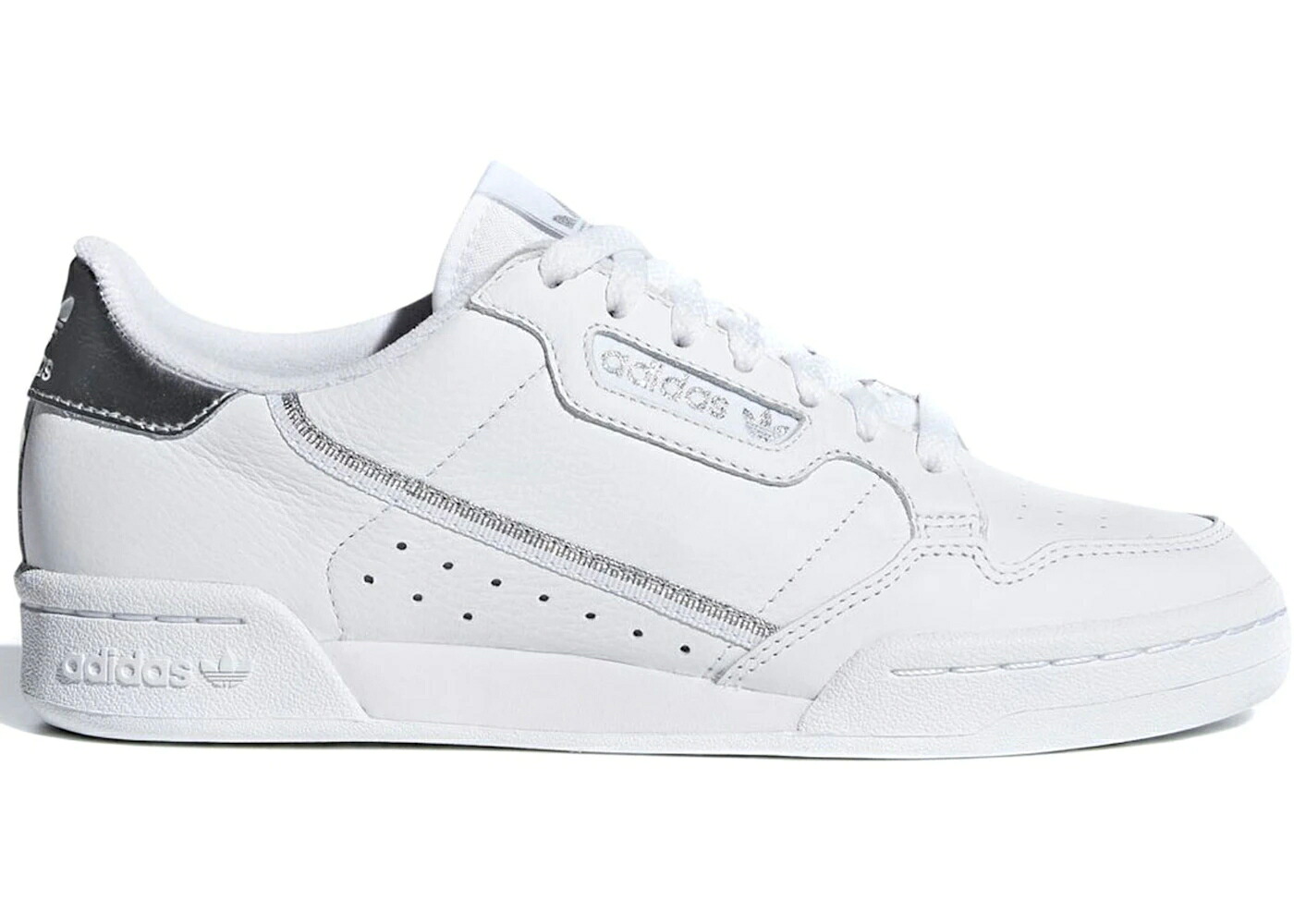 アディダス 白色 ホワイト 銀色 シルバー WOMEN'S スニーカー レディース ADIDAS CONTINENTAL 80 CLOUD WHITE SILVER METALLIC (WOMEN'S) / CLOUD WHITE CLOUD WHITE SILVER