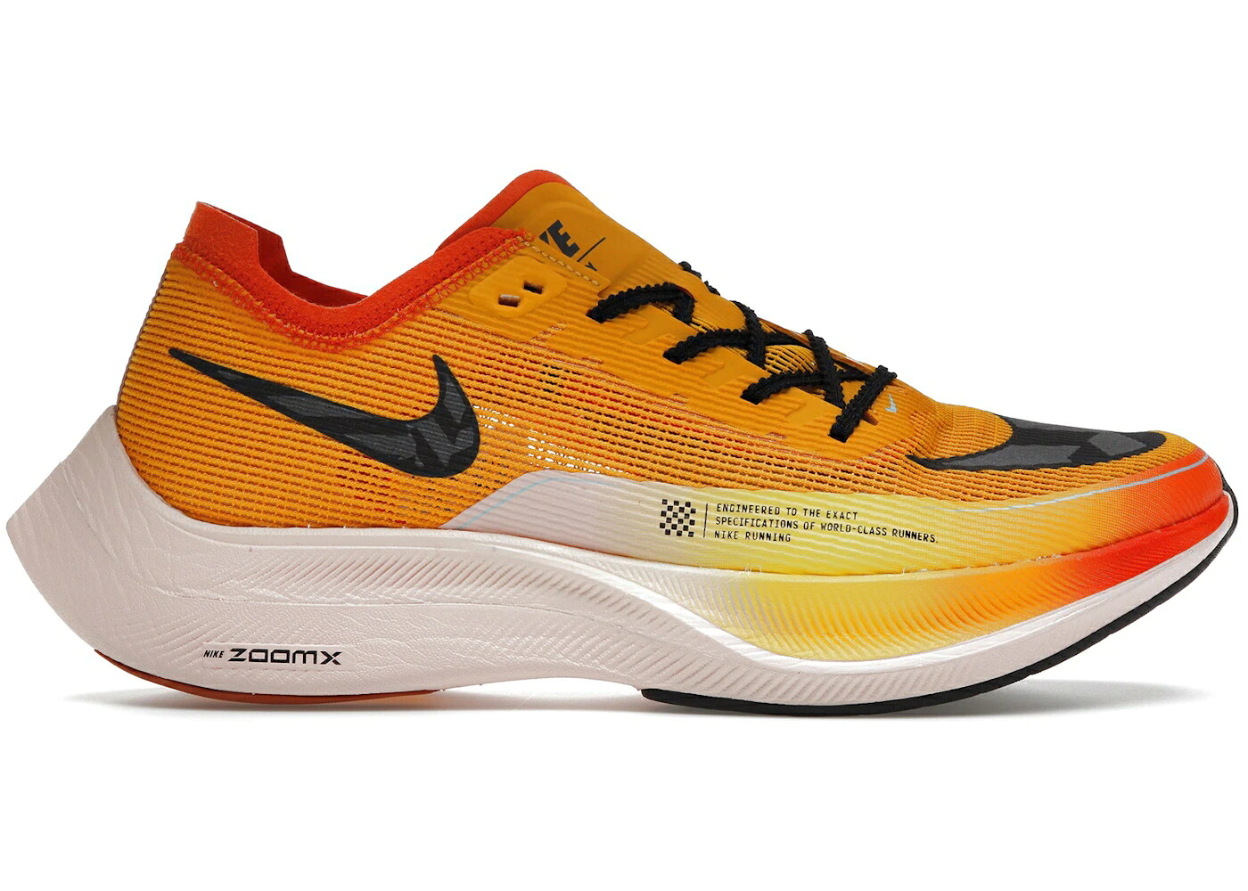 ナイキ ゴールド 黒色 ブラック NEXT% スニーカー メンズ NIKE ZOOMX VAPORFLY 2 UNIVERSITY GOLD / UNIVERSITY GOLD BLACK POLLEN