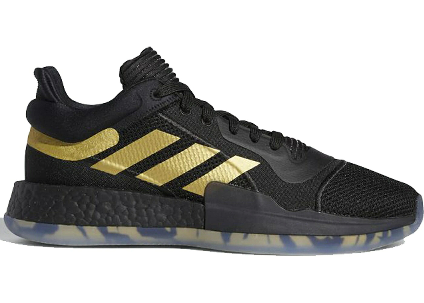 アディダス ブースト 黒いこと 黒いこと ゴールド 中核グループ スニーカー メンズ ADIDAS MARQUEE BOOST LOW BLACK GOLD / CORE BLACK GOLD METALLIC CORE