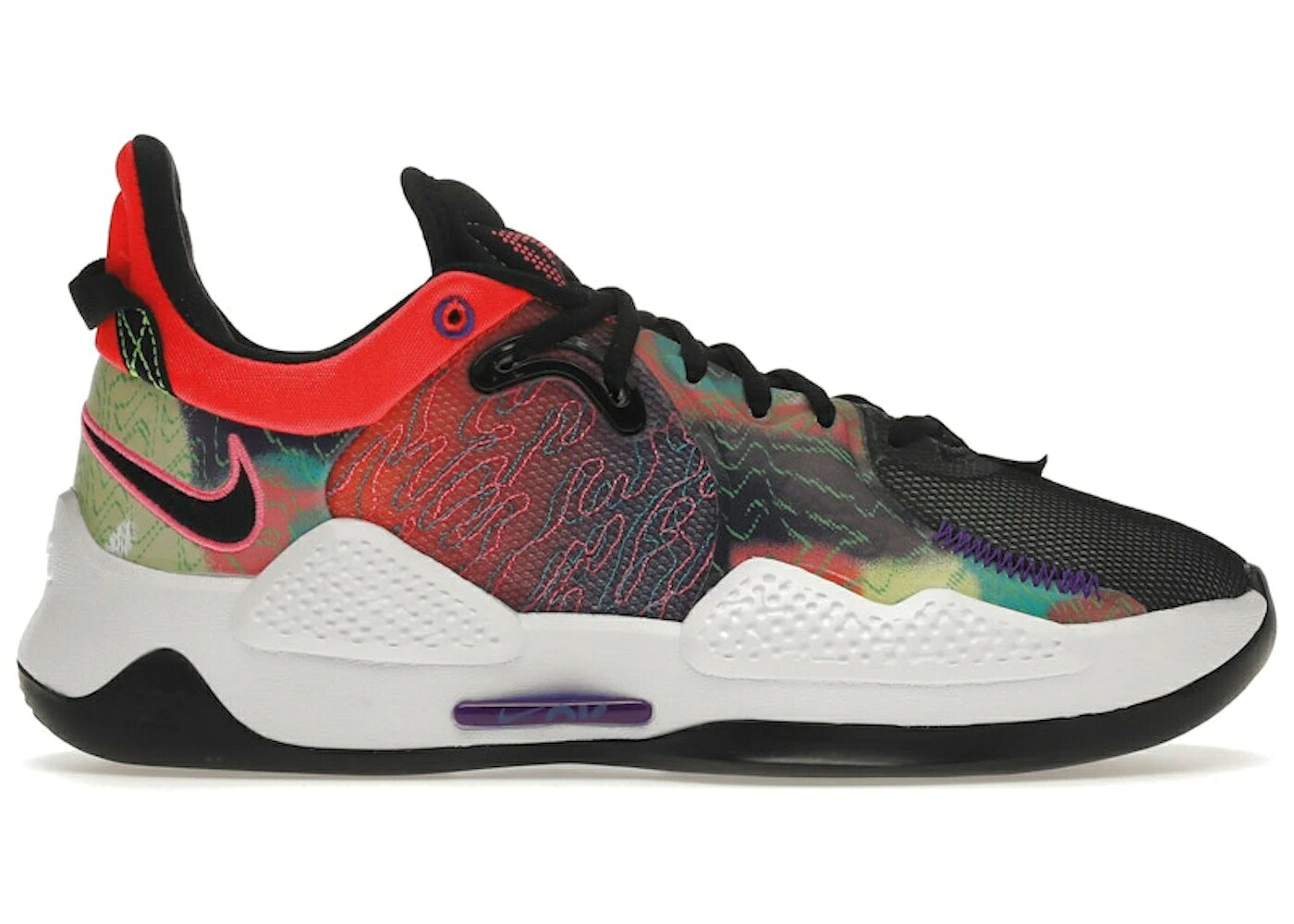 ナイキ クリムゾン 紫 パープル スニーカー メンズ NIKE PG 5 MULTICOLOR / BRIGHT CRIMSON FIERCE PURPLE