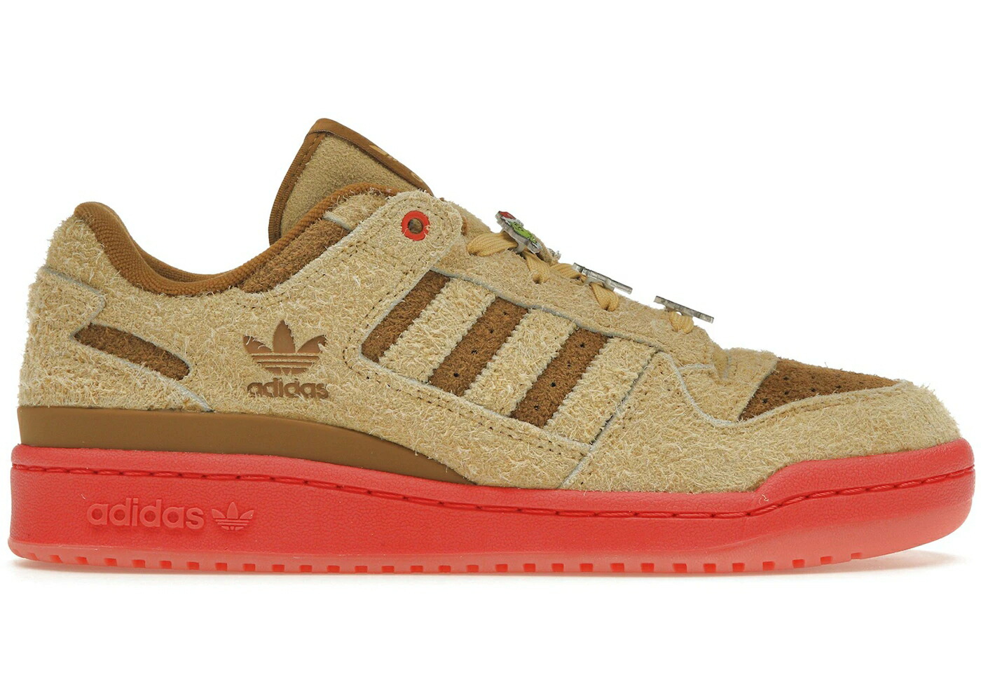 アディダス 討論会 マックス 赤 赤いこと 銅 ブロンズ スニーカー メンズ ADIDAS FORUM LOW THE GRINCH MAX / OAT BRIGHT RED BRONZE STRATA