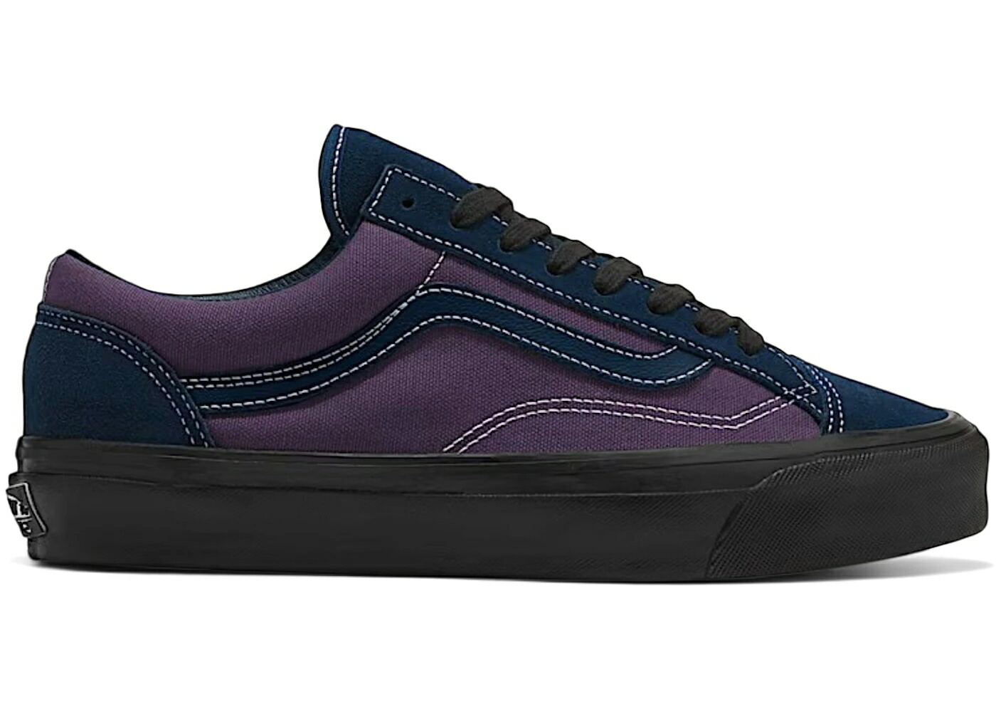 ヴァンズ バンズ 割り増し金 御召しもの ブルース 紫 パープル 年寄りの学院 スニーカー メンズ VANS OLD SKOOL PREMIUM DRESS BLUES GOTHIC GRAPE PURPLE / DRESS BLUES GOTHIC GRAPE PURPLE