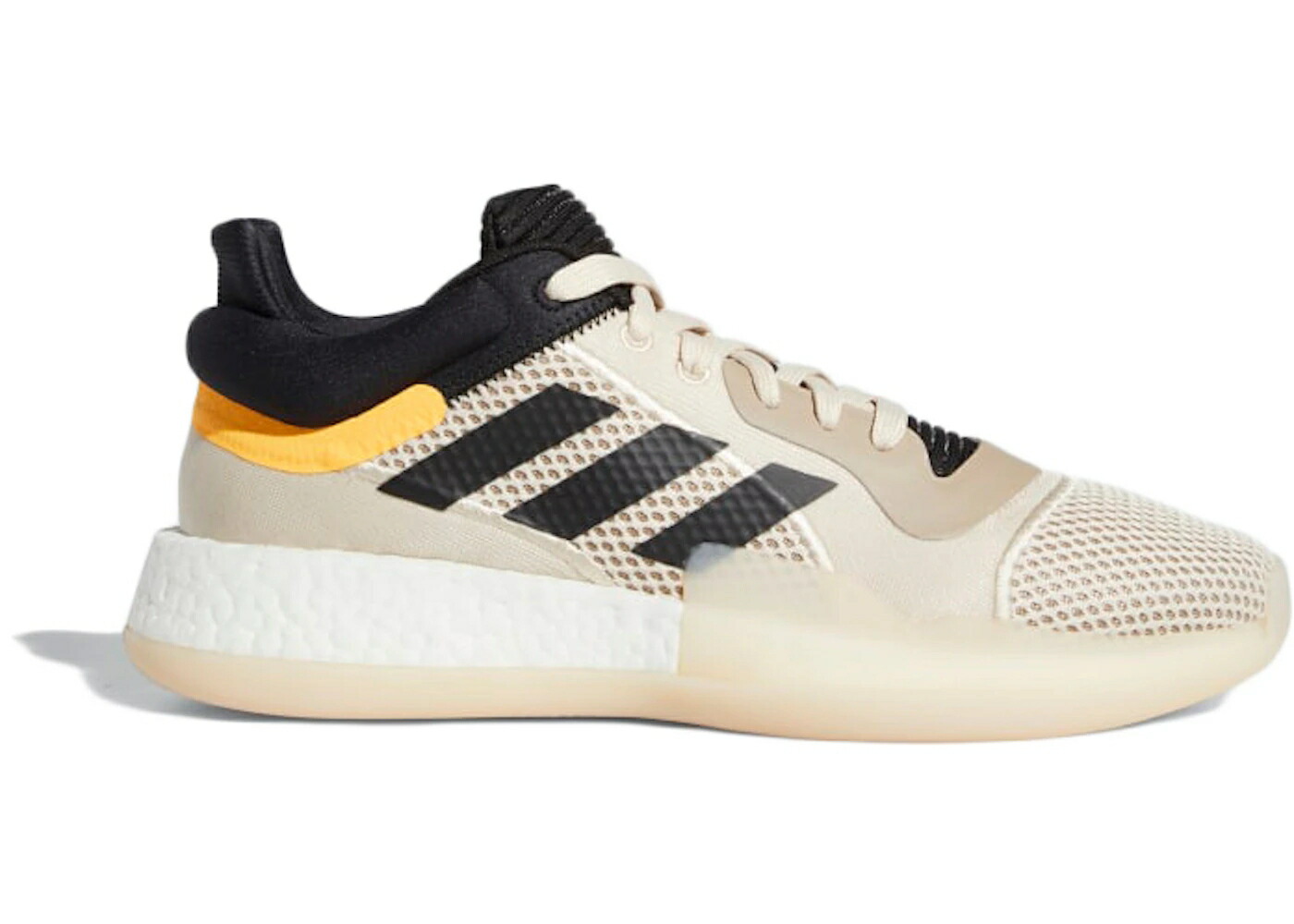 アディダス ブースト コア 黒色 ブラック 橙 オレンジ スニーカー メンズ ADIDAS MARQUEE BOOST LOW LINEN / LINEN CORE BLACK FLASH ORANGE