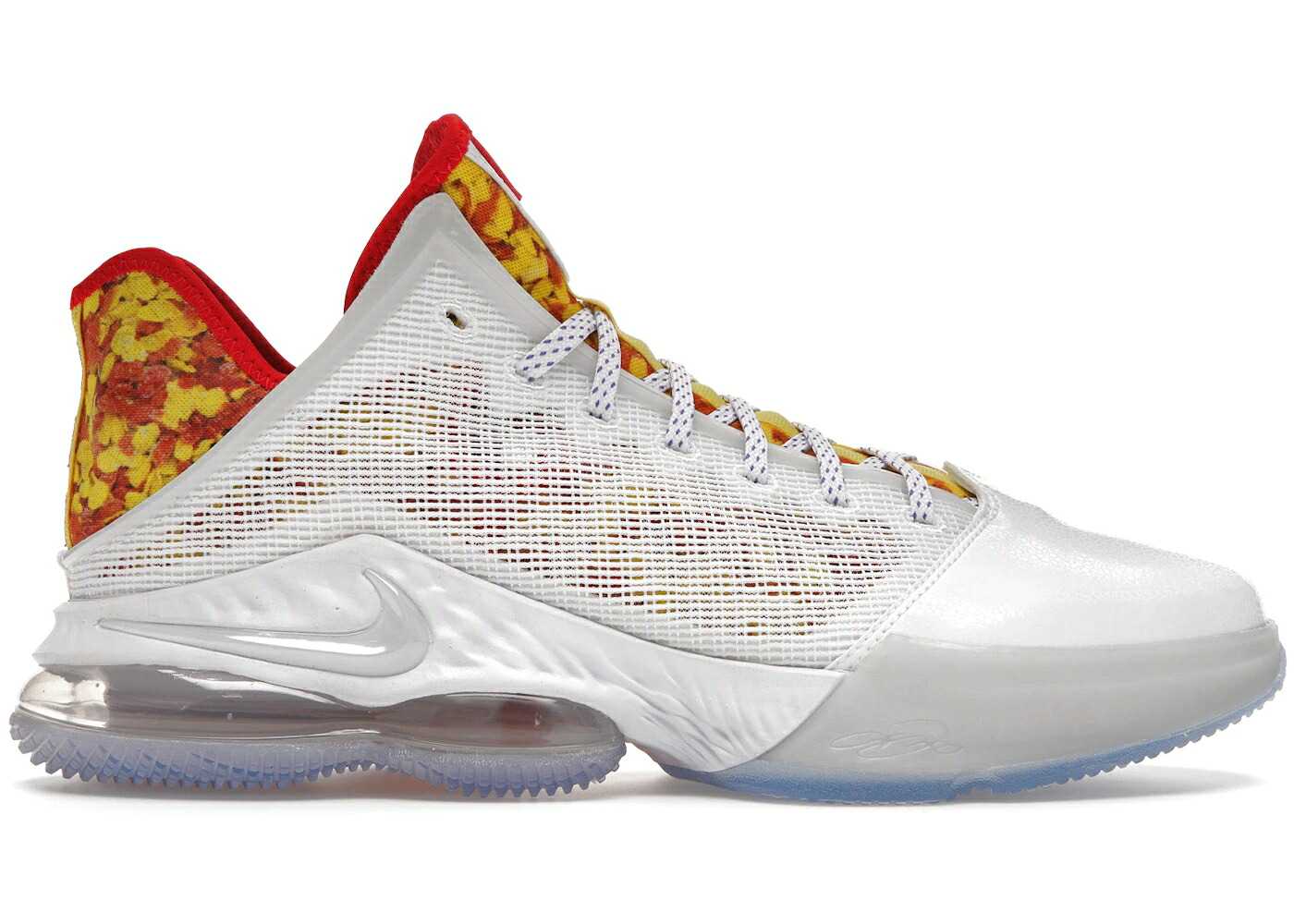 ナイキ レブロン 神通力 白いこと 白いこと 赤 赤いこと 黄味がかった 黄色 スニーカー メンズ NIKE LEBRON 19 LOW MAGIC FRUITY PEBBLES / WHITE RED YELLOW