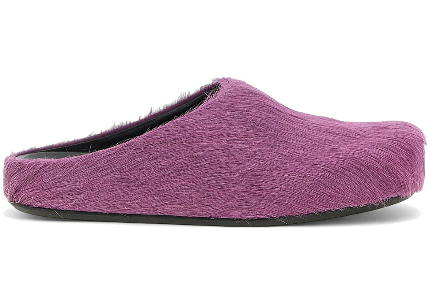 マルニ 紫 相撲取り草 WOMEN\u0027S スニーカー レディース MARNI LONG HAIR CALFSKIN FUSSBETT SABOT MULE PRUNE VIOLET (WOMEN\u0027S) / PRUNE VIOLET