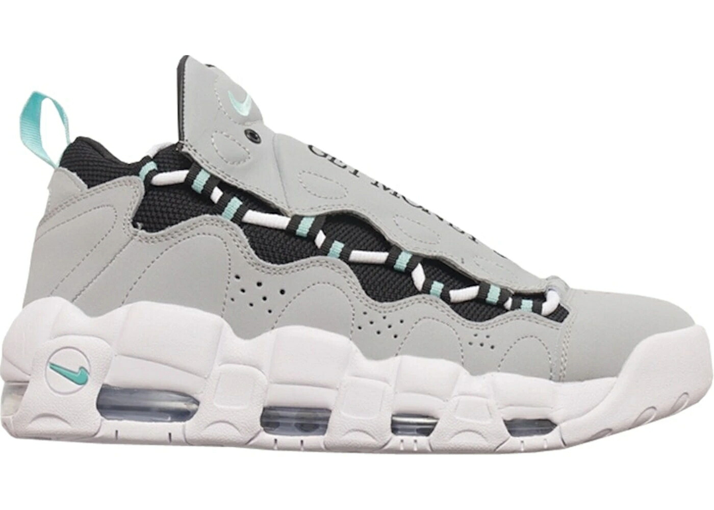 ナイキ 薄墨色 薄墨色 緑 緑であること 黒いこと 黒いこと エアモアマネー スニーカー メンズ NIKE AIR MORE MONEY WOLF GREY ISLAND GREEN / WOLF GREY ISLAND GREEN BLACK