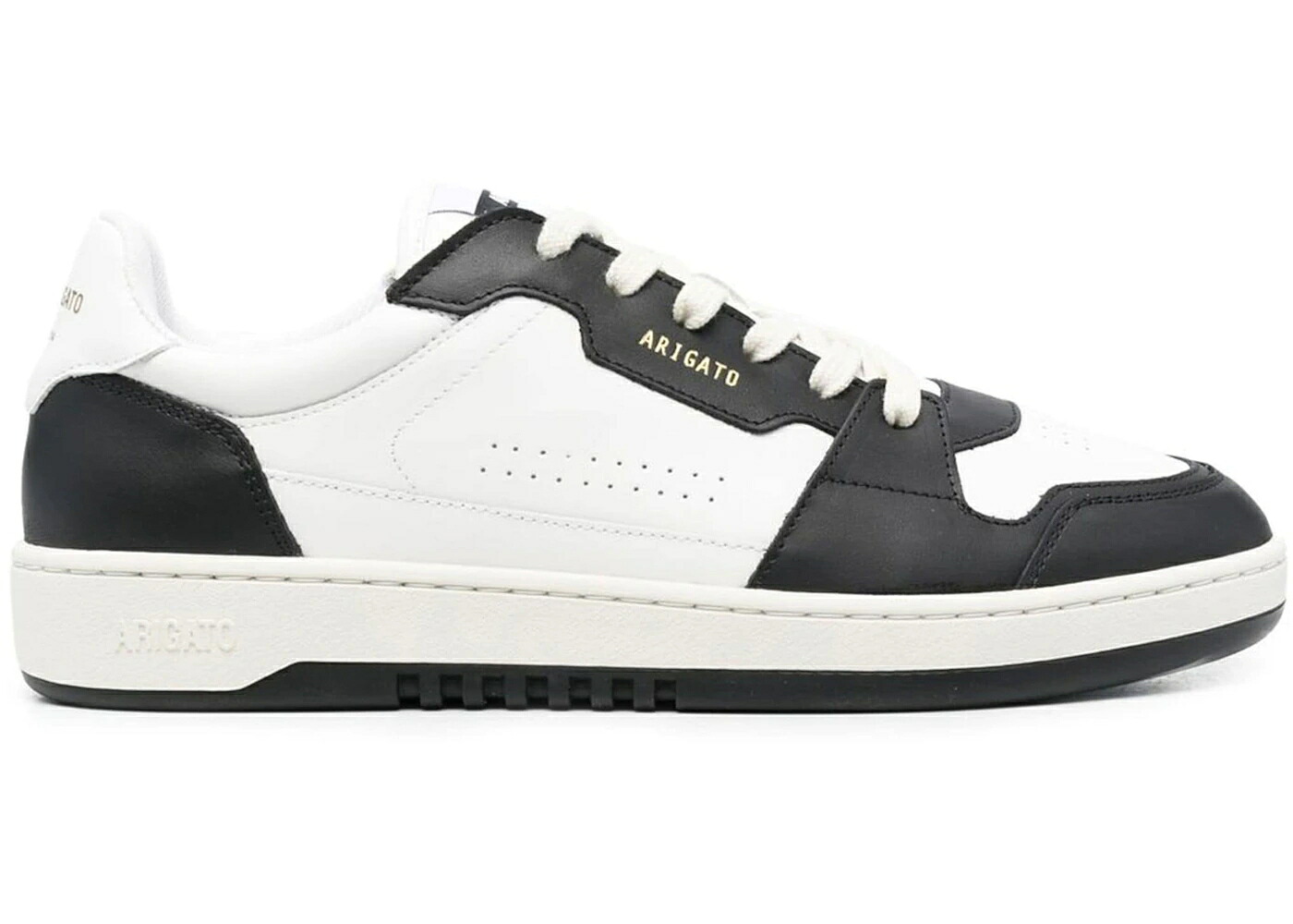 アクセルアリガト 靴 スニーカー 白色 ホワイト 黒色 ブラック レザー メンズ AXEL ARIGATO AXEL ARIGATO DICE LO SNEAKER WHITE BLACK LEATHER / WHITE BLACK|スニケス