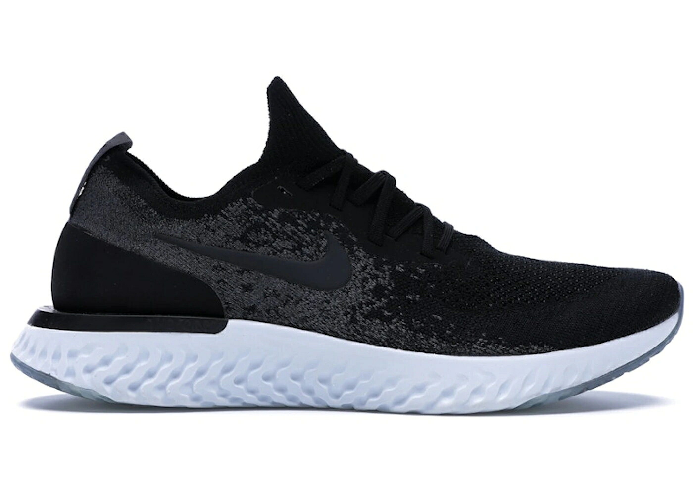 ナイキ エピック リアクト フライニット 黒色 ブラック 灰色 グレー ピュア スニーカー メンズ NIKE EPIC REACT FLYKNIT BLACK DARK GREY / BLACK BLACK DARK GREY PURE