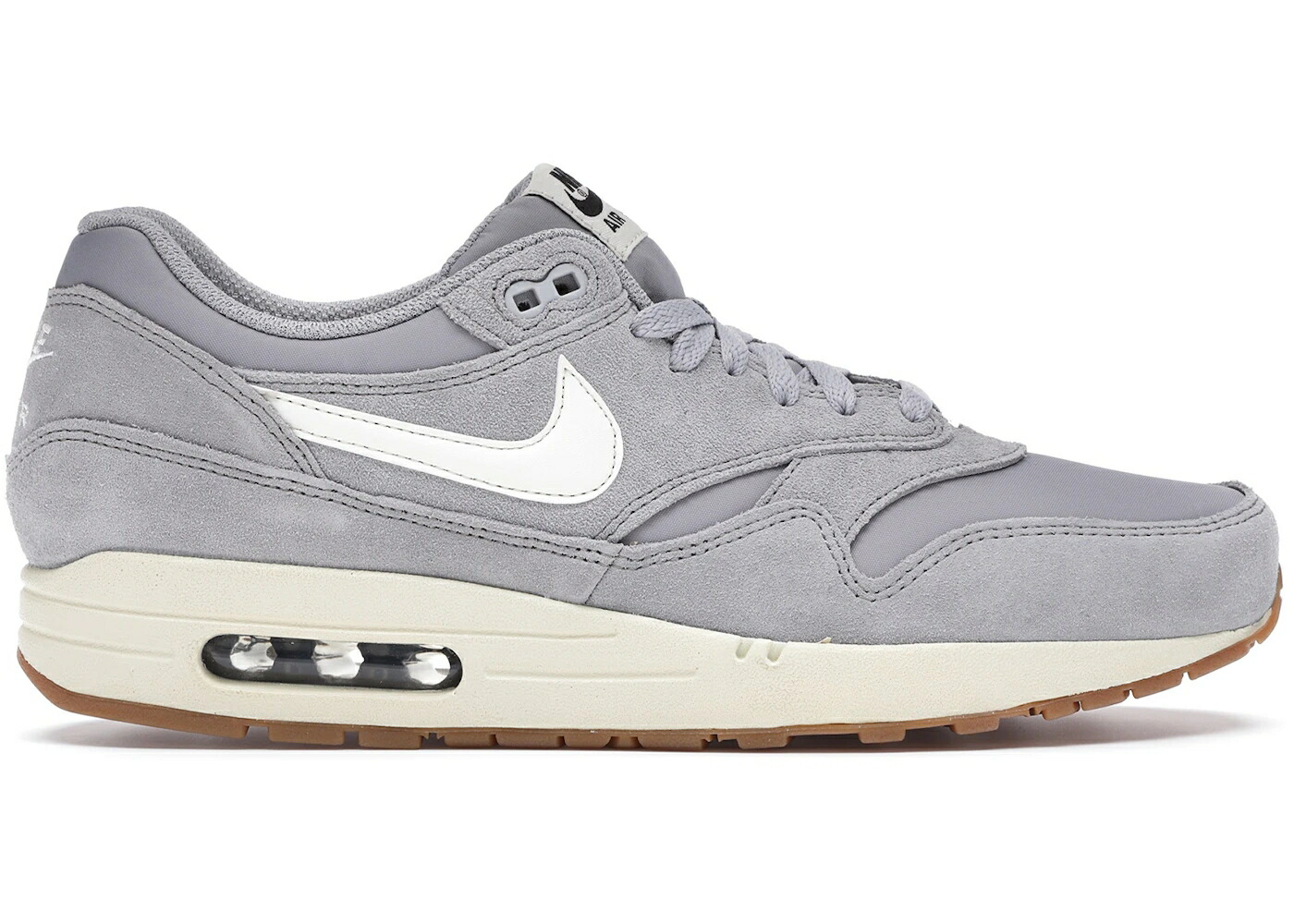 ナイキ マックス 銀色 シルバー 黒色 ブラック エアマックス スニーカー メンズ NIKE AIR MAX 1 MATTE SILVER / MATTE SILVER SAIL BLACK BLACK｜スニケス